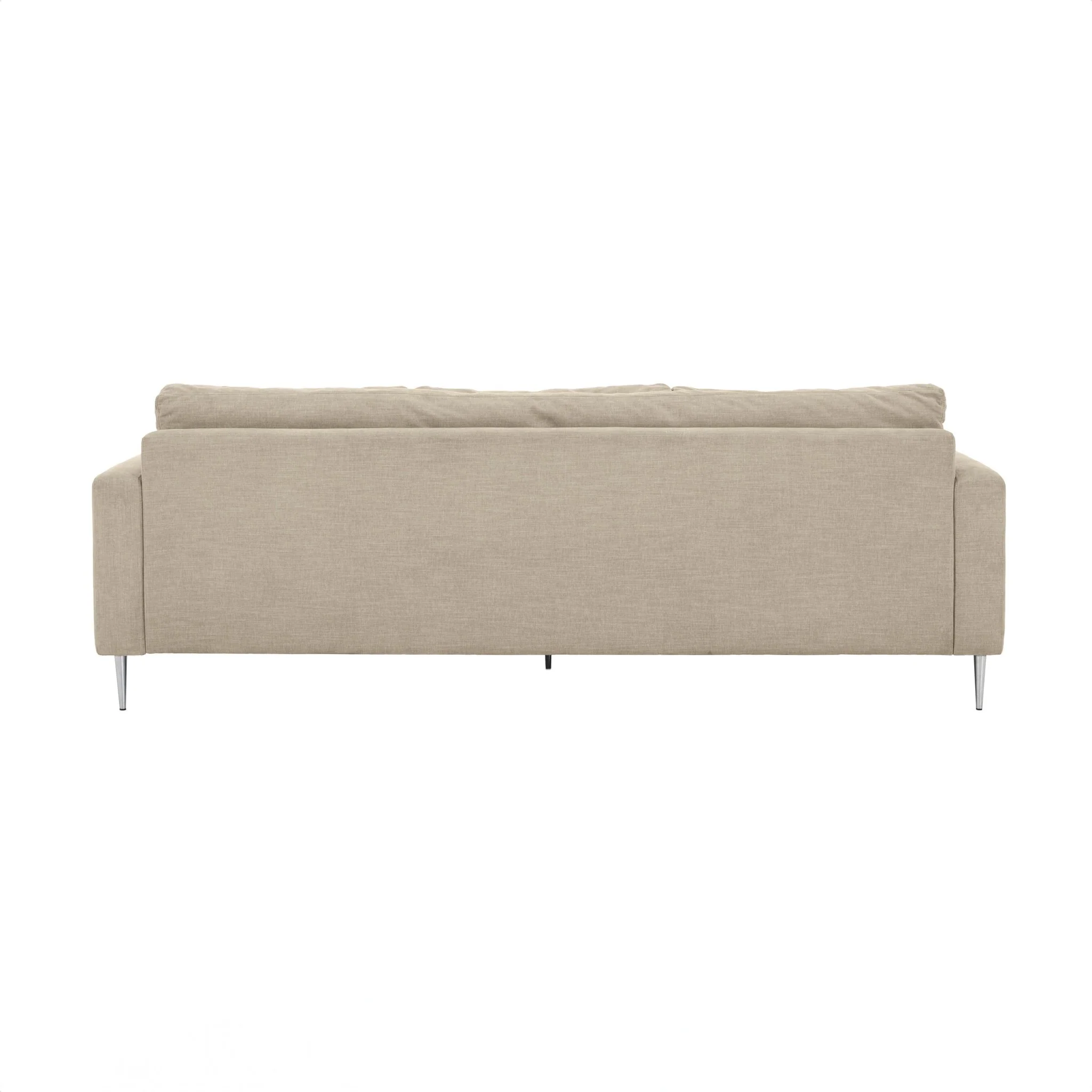 Vari Beige Textured Velvet Lounge Sofa - Image 8