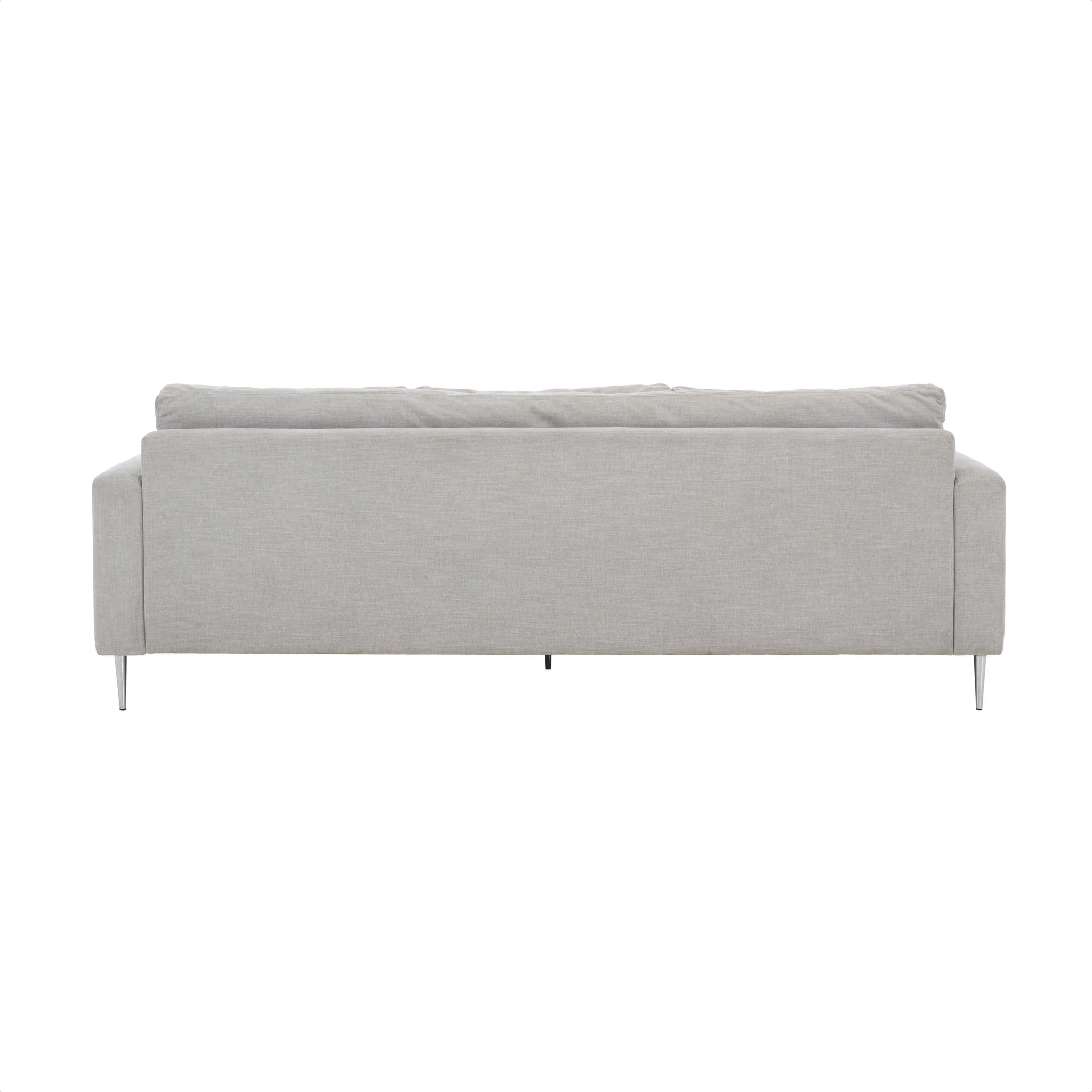 Vari Light Grey Textured Velvet Lounge Sofa - Image 8
