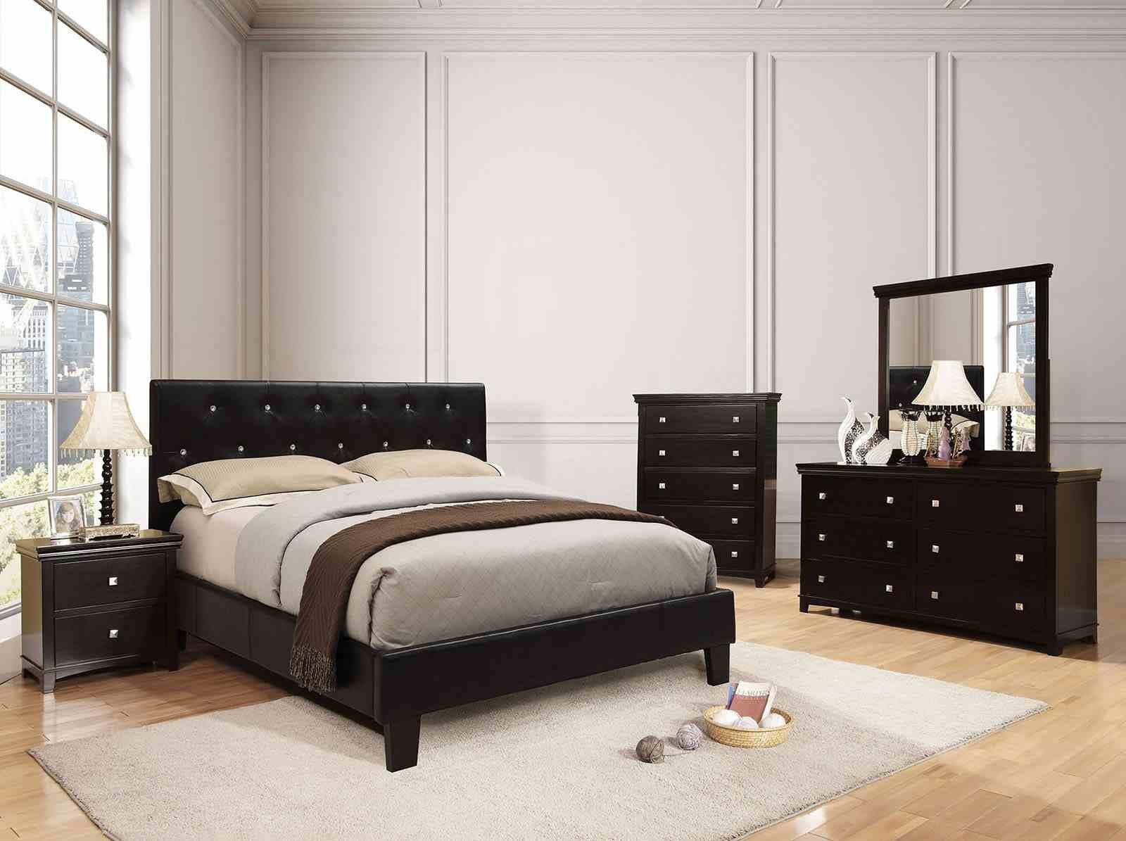 Velen Queen Bed, Black - Image 2