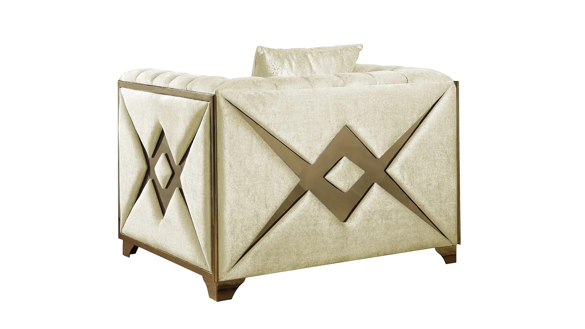 Velencia 2PC Living Room Set Cream - Image 9