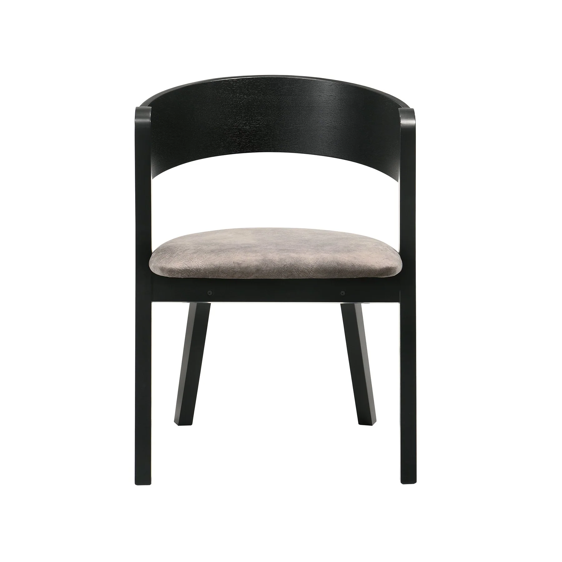 Venus and Jackie 5 Piece Black Marble Round Dining Set - Image 3