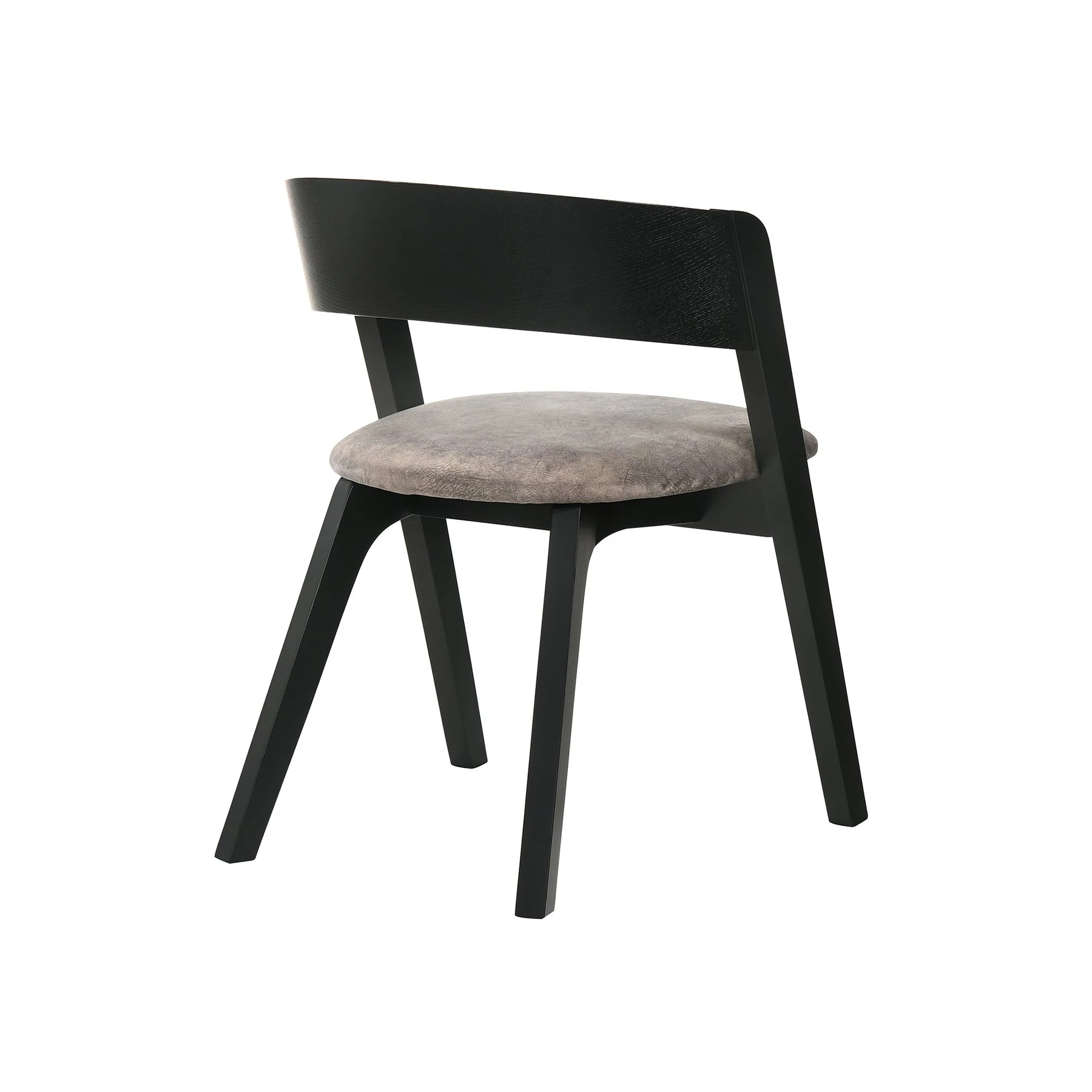 Venus and Jackie 5 Piece Black Marble Round Dining Set - Image 4