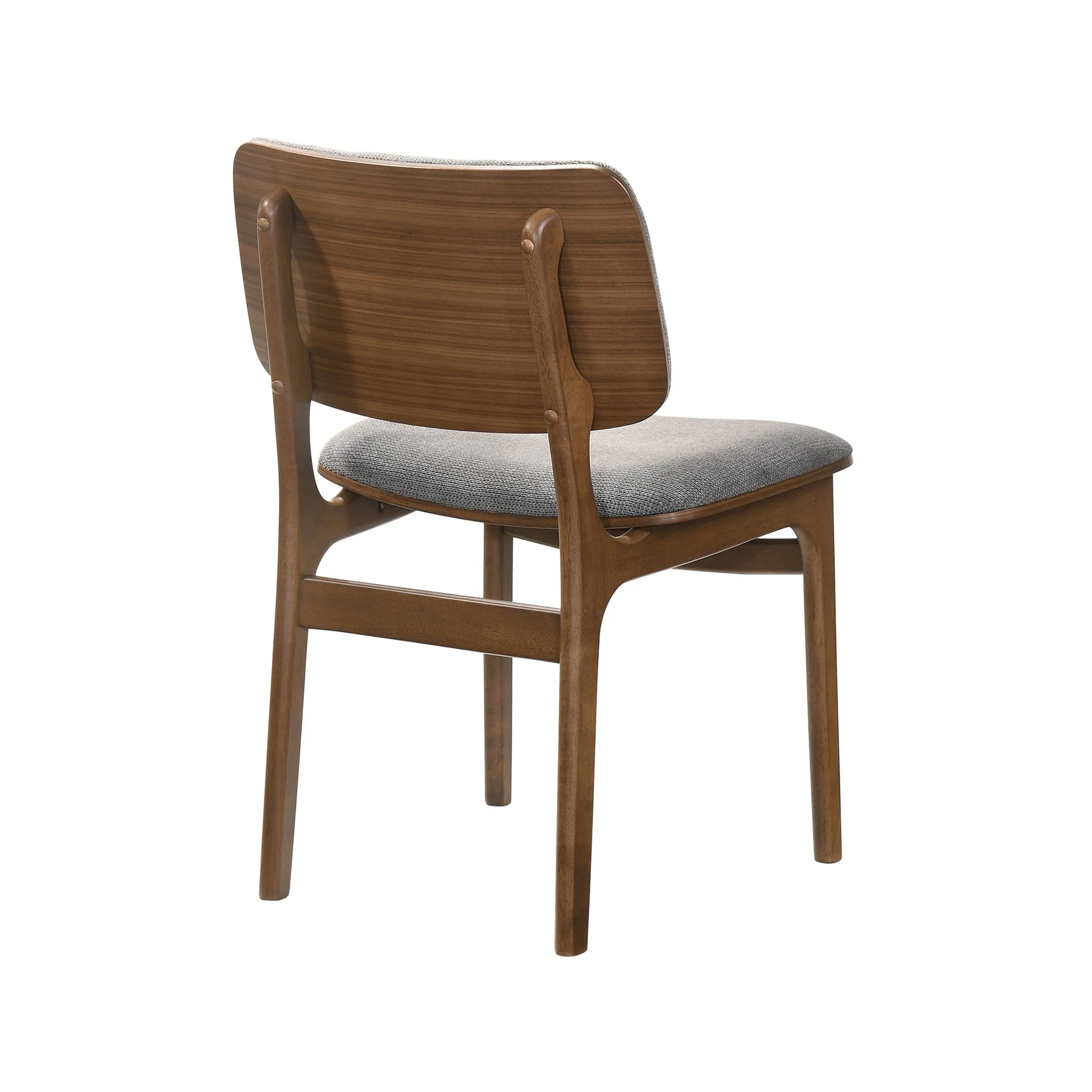 Venus and Lima 5 Piece Walnut and Marble Round Dining Set - Image 4