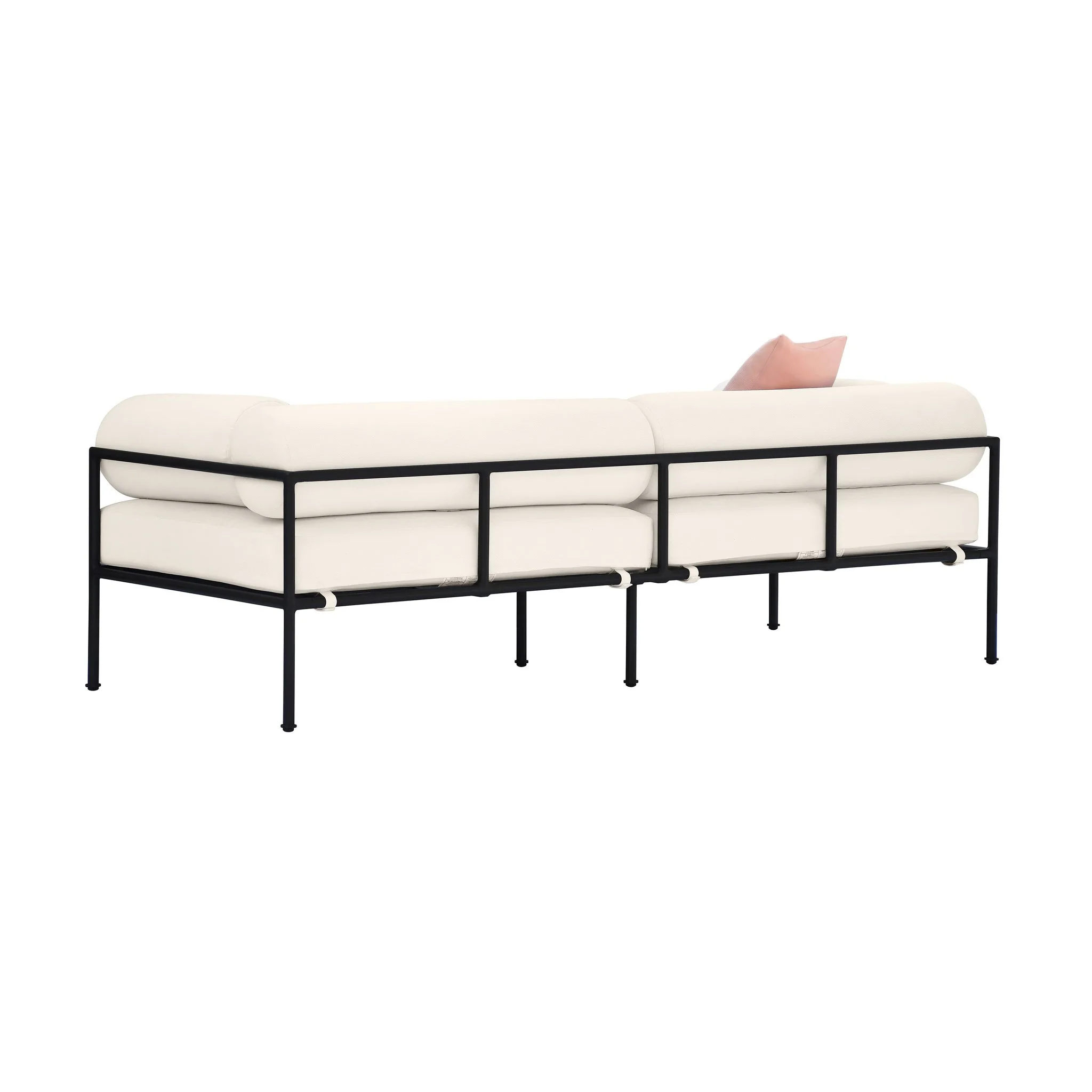Vera Cream Performance Fabric Outdoor Sofa - Image 4