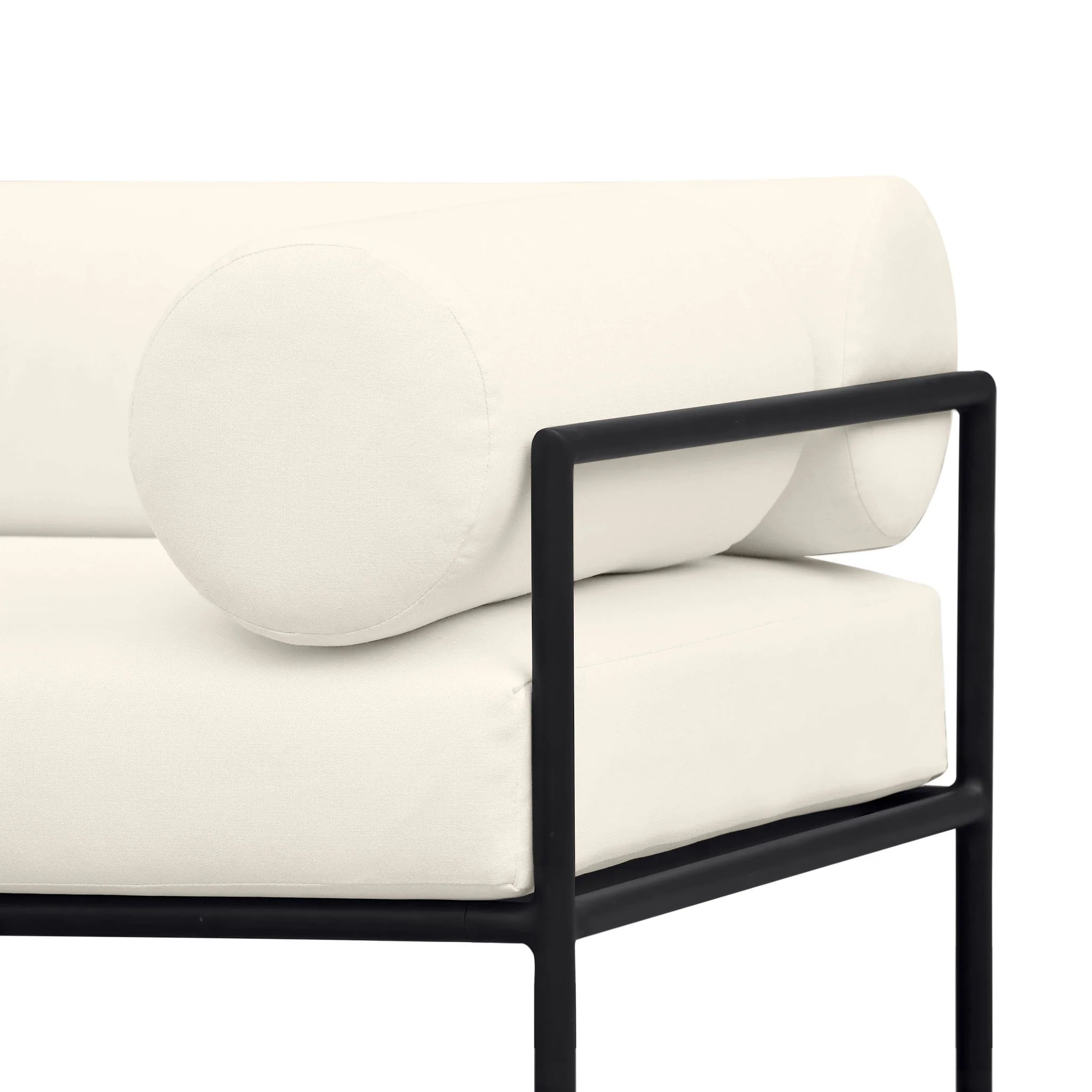 Vera Cream Performance Fabric Outdoor Sofa - Image 5