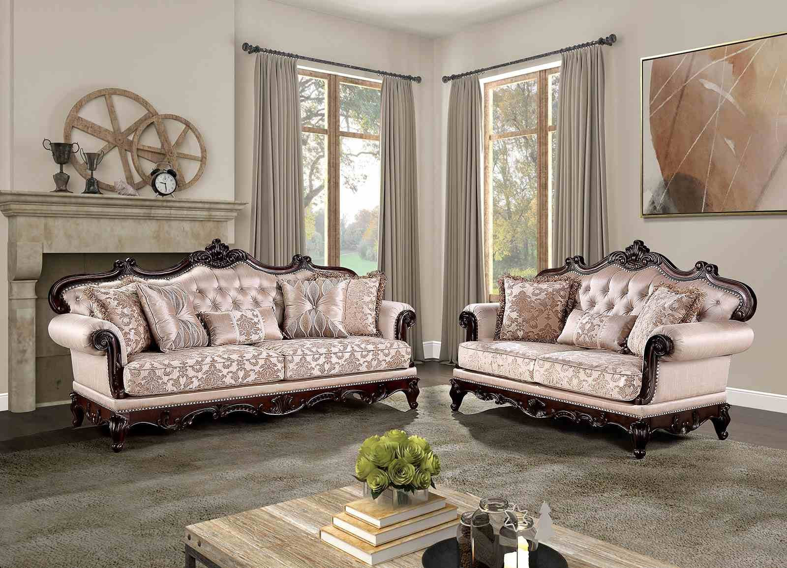 Veracruz Sofa, Dark Cherry/Light Brown - Image 2