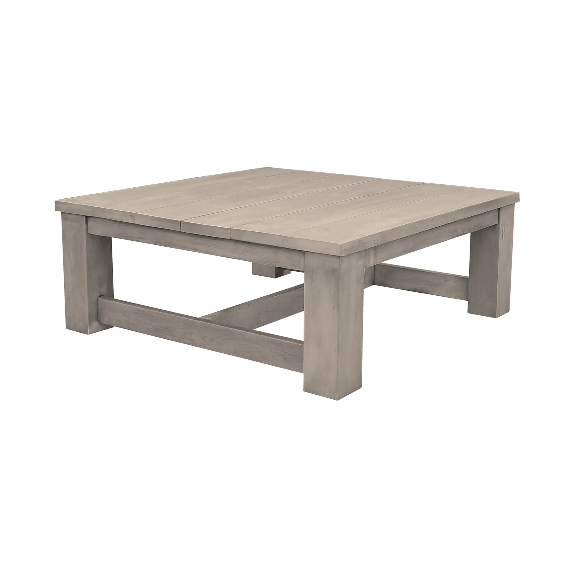Verano 4 Piece Outdoor Patio Furniture Set in Wicker and Acacia Wood with Taupe Cushions - Image 7