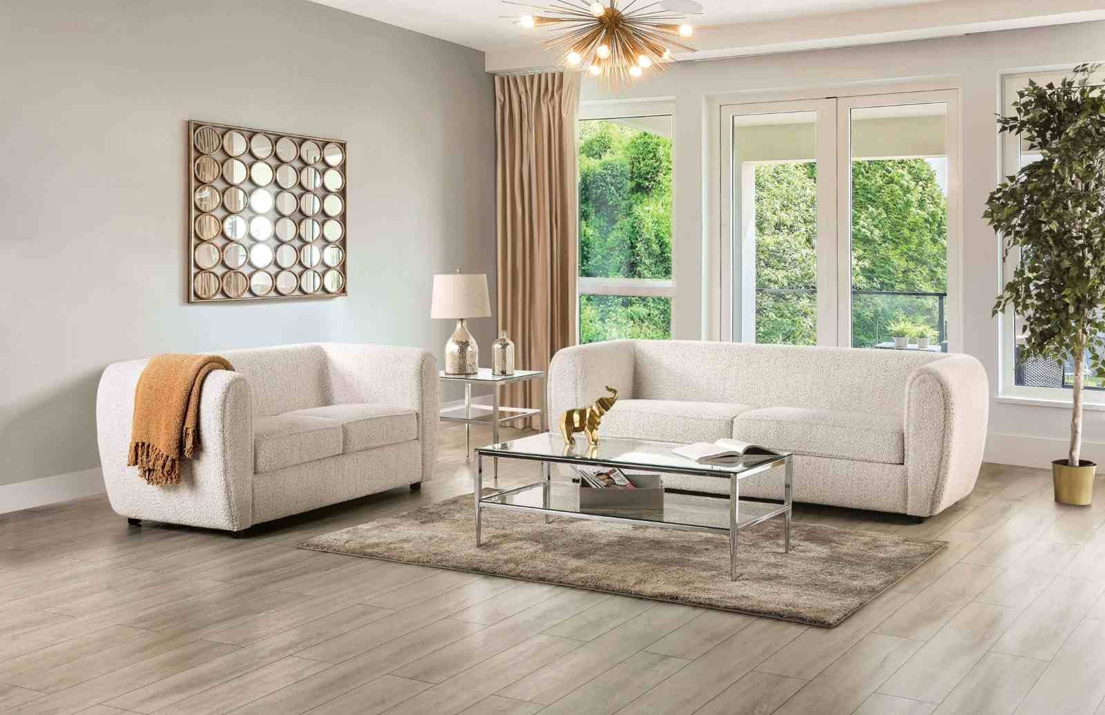 Verdal Loveseat, Off-White - Image 2