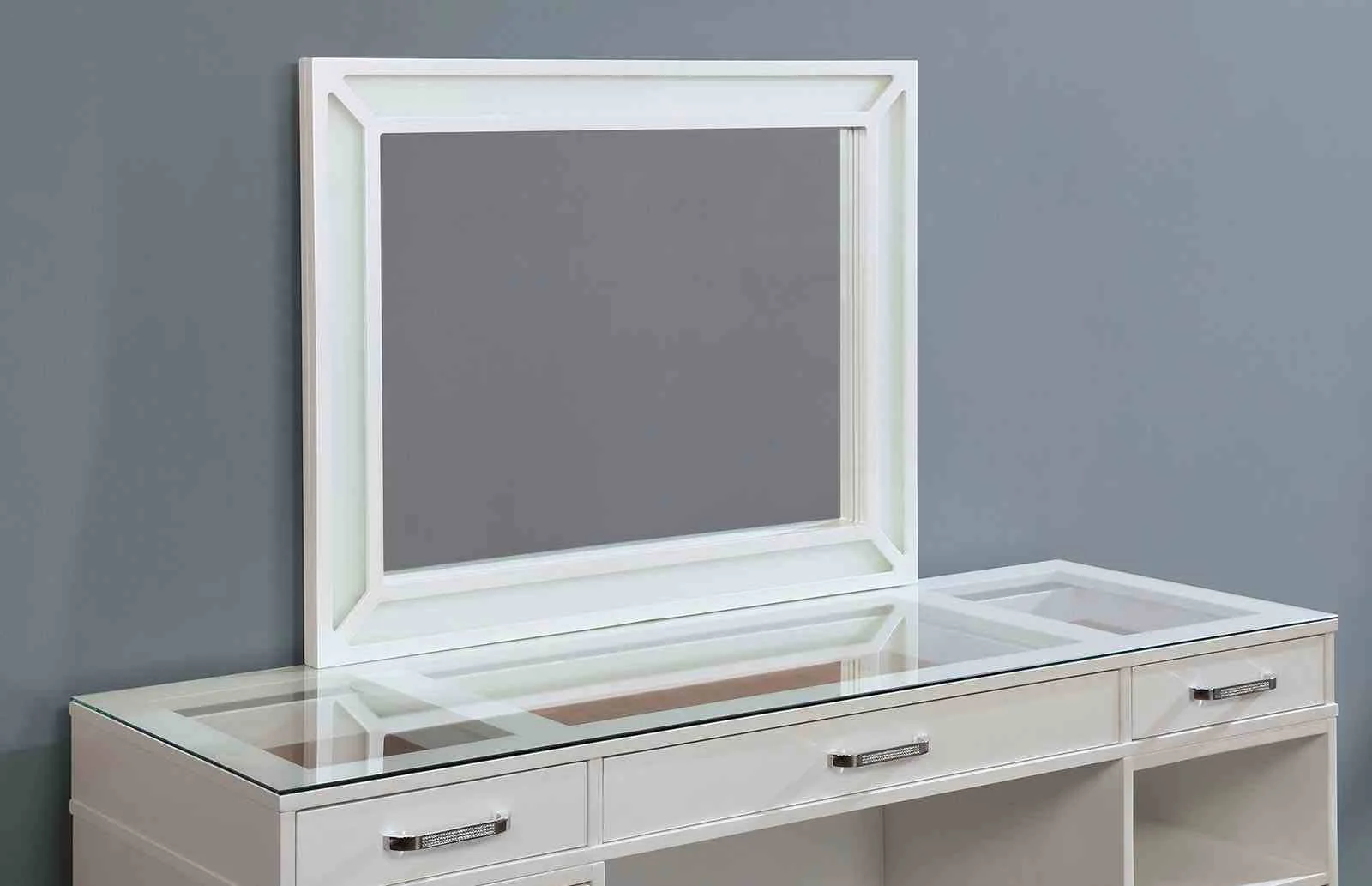 Vickie Vanity w/ Stool, White - Image 3