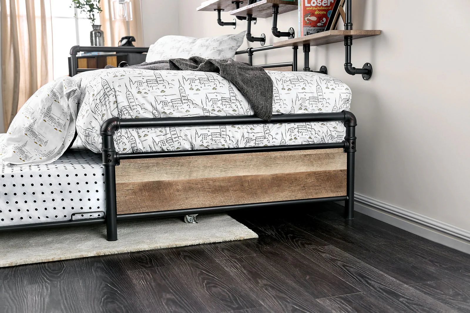 Vidar Daybed, Sand Black/Oak - Image 3