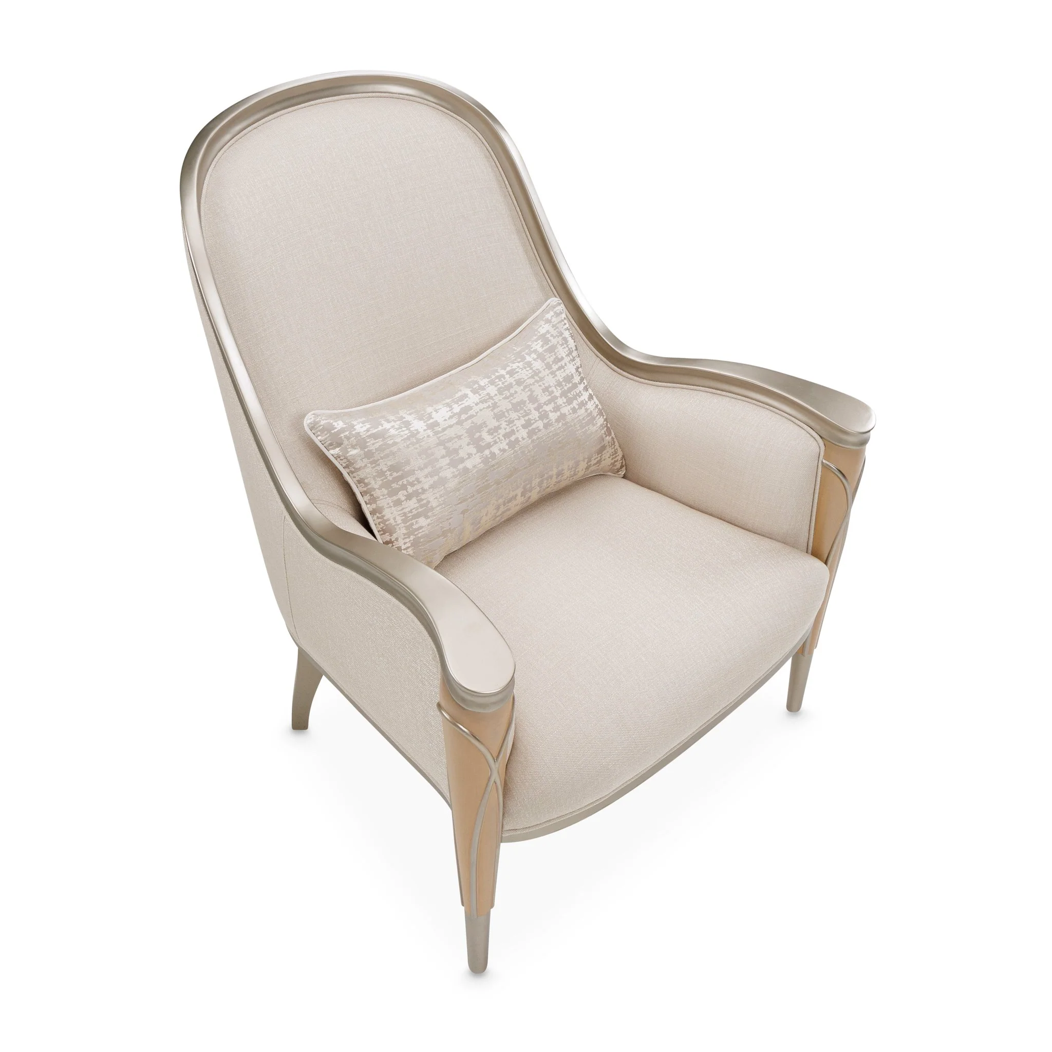Villa Cherie Accent Chair - Pearl/Caramel - Image 11