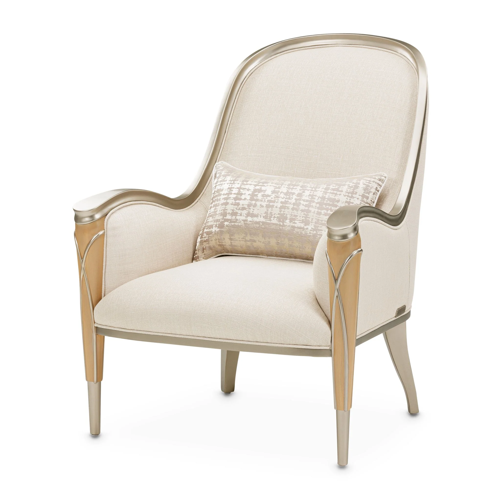 Villa Cherie Accent Chair - Pearl/Caramel - Image 16