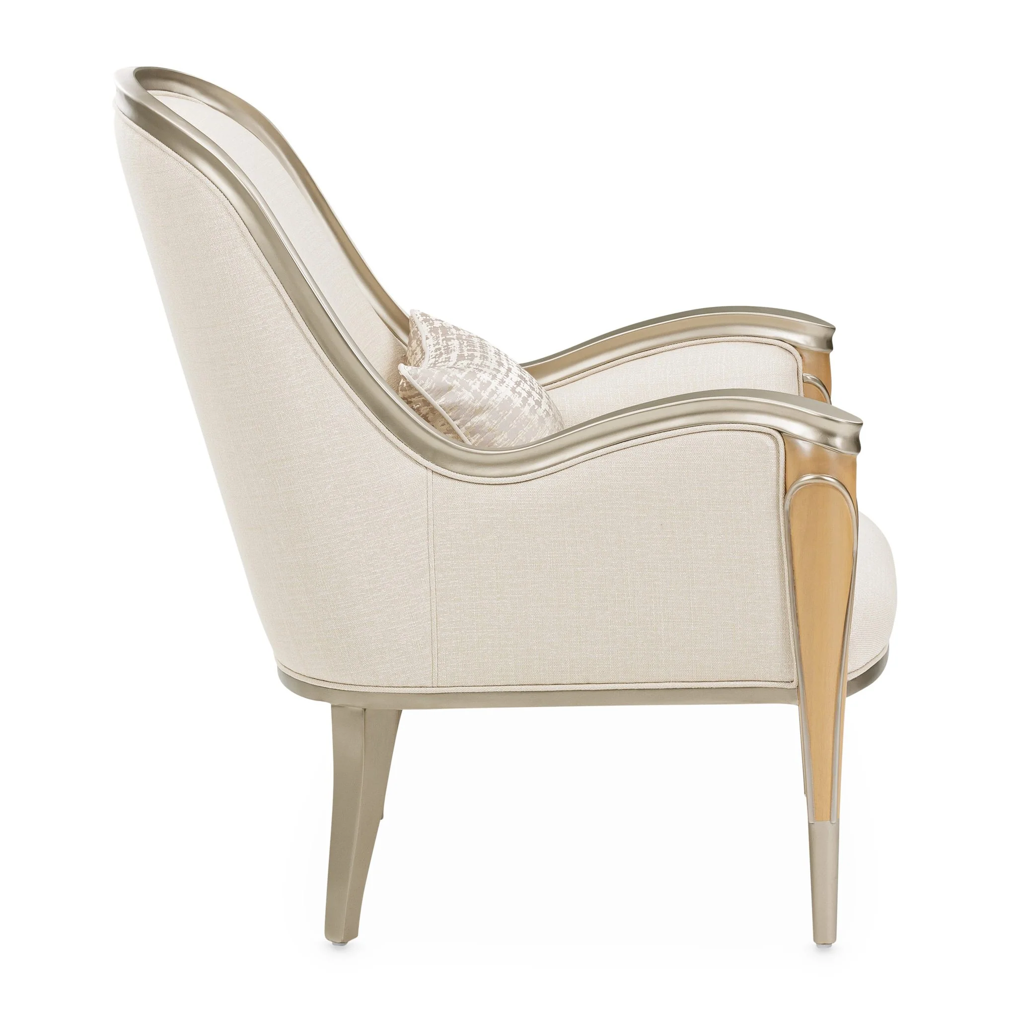 Villa Cherie Accent Chair - Pearl/Caramel - Image 3