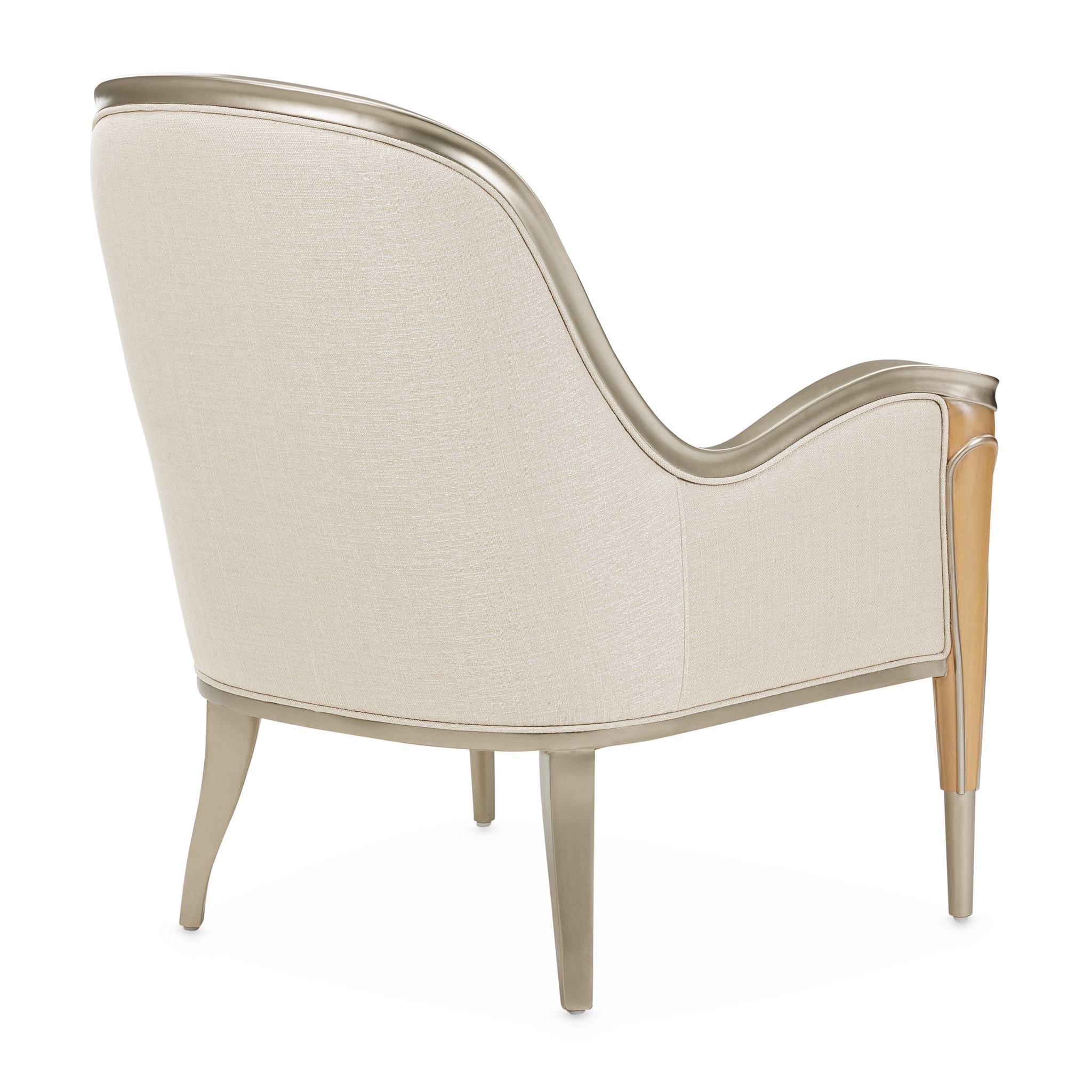 Villa Cherie Accent Chair - Pearl/Caramel - Image 4