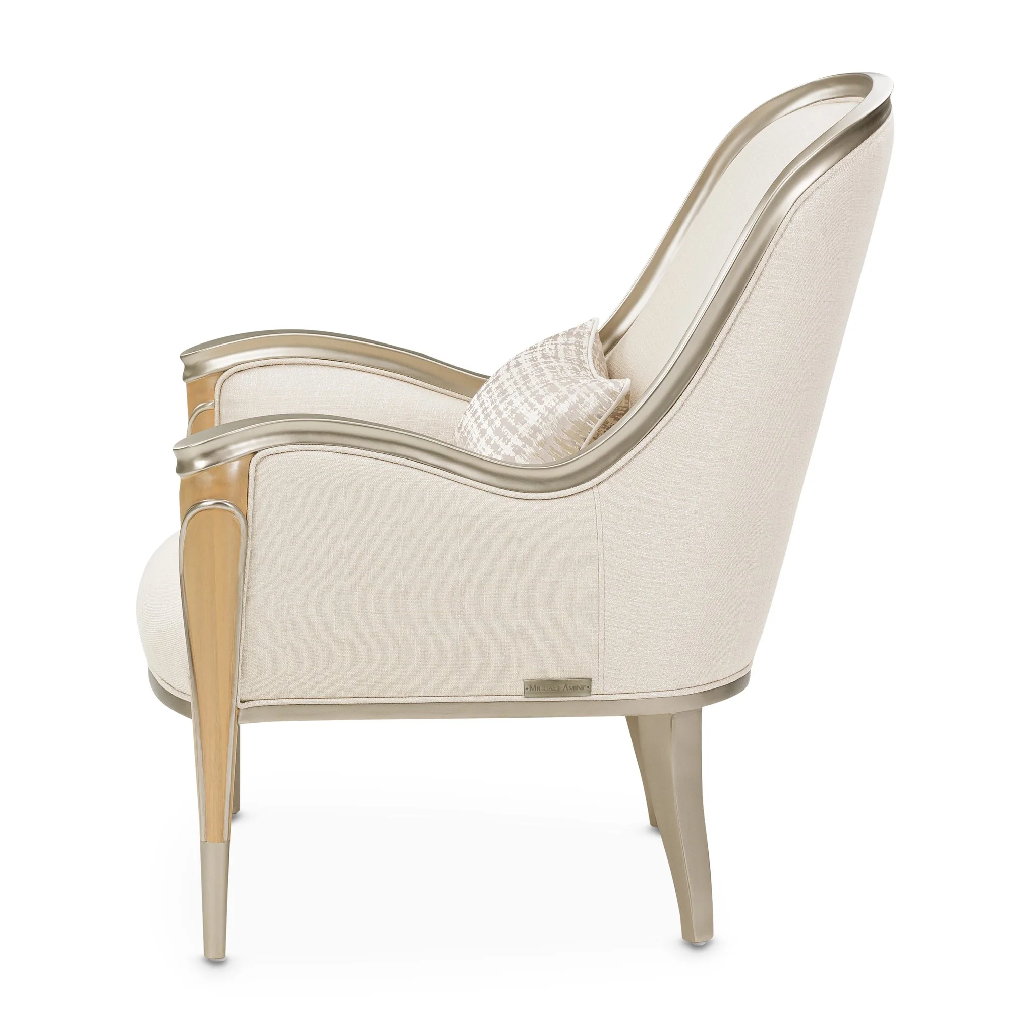 Villa Cherie Accent Chair - Pearl/Caramel - Image 7
