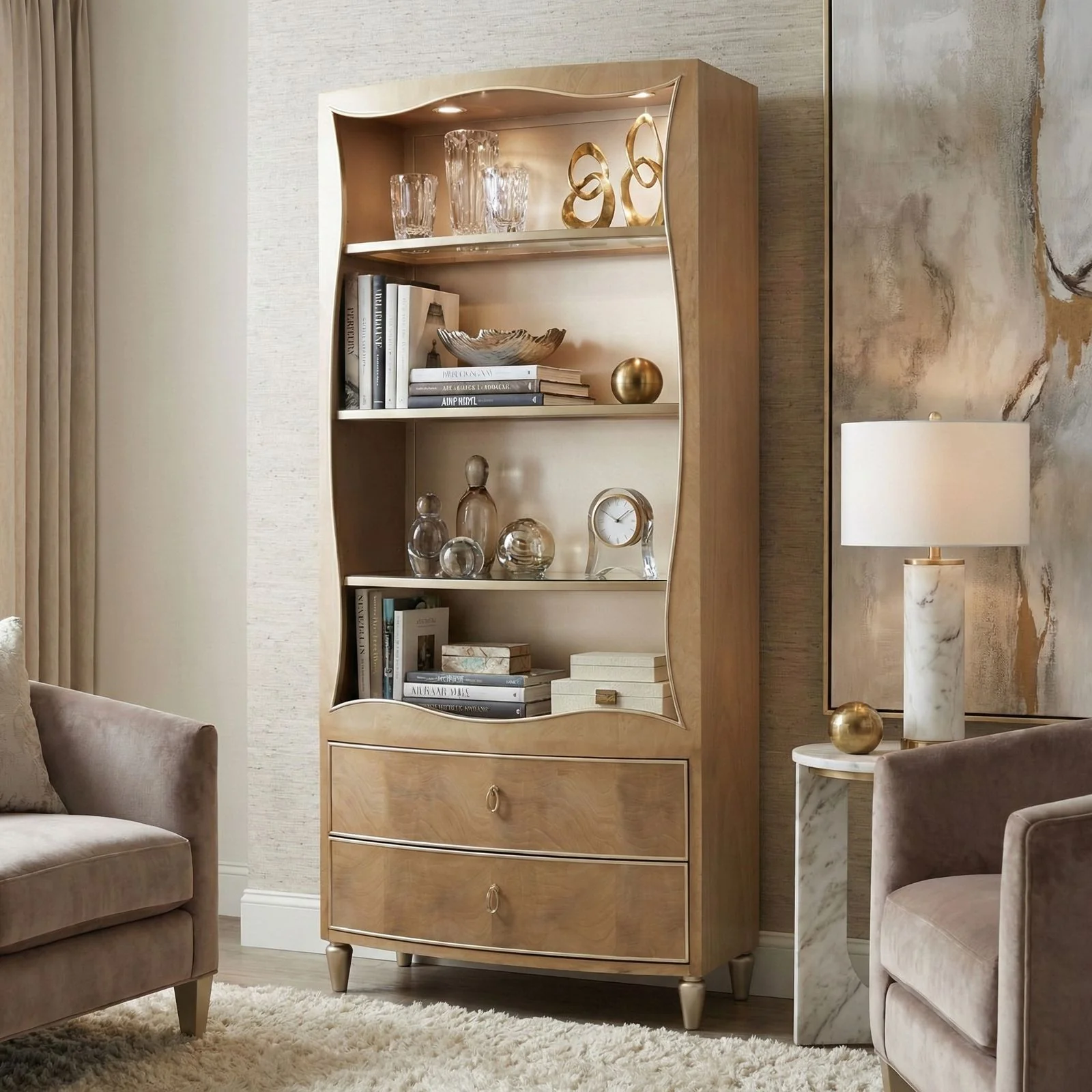 Villa Cherie Bookcase - Caramel - Image 4