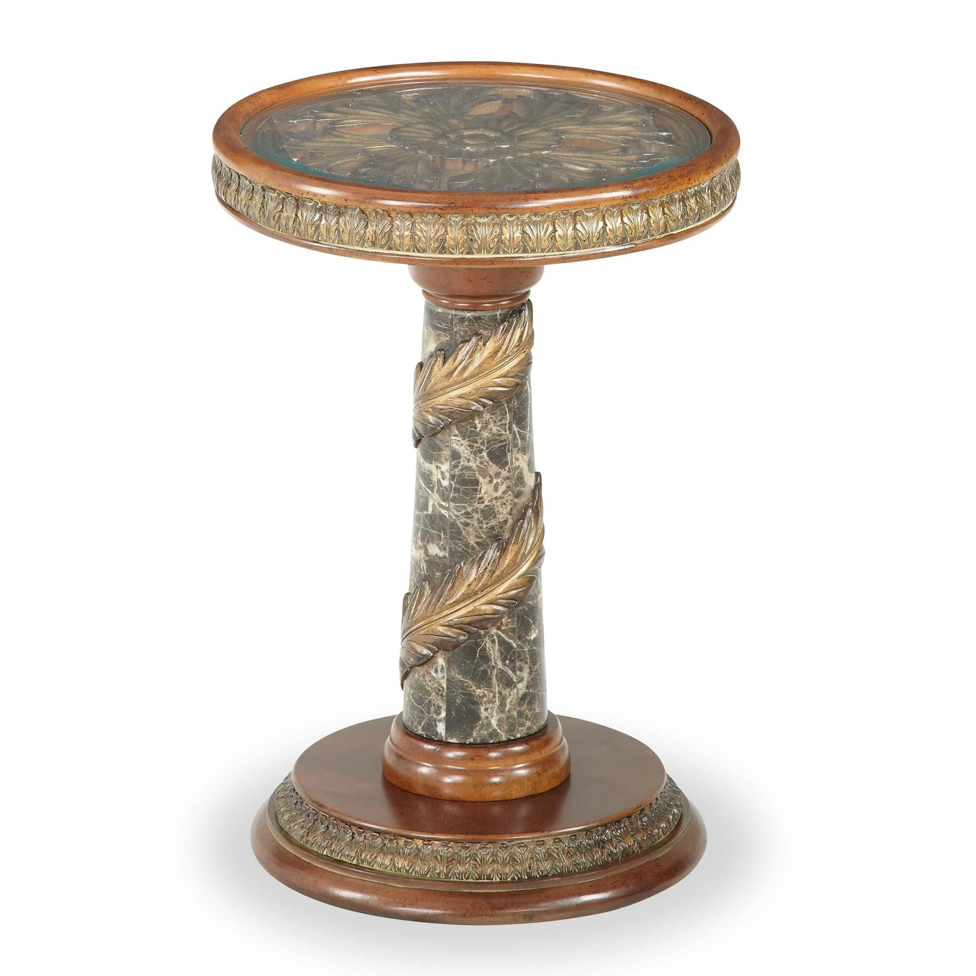 Villa Valencia Chairside Table - Classic Chestnut - Image 5