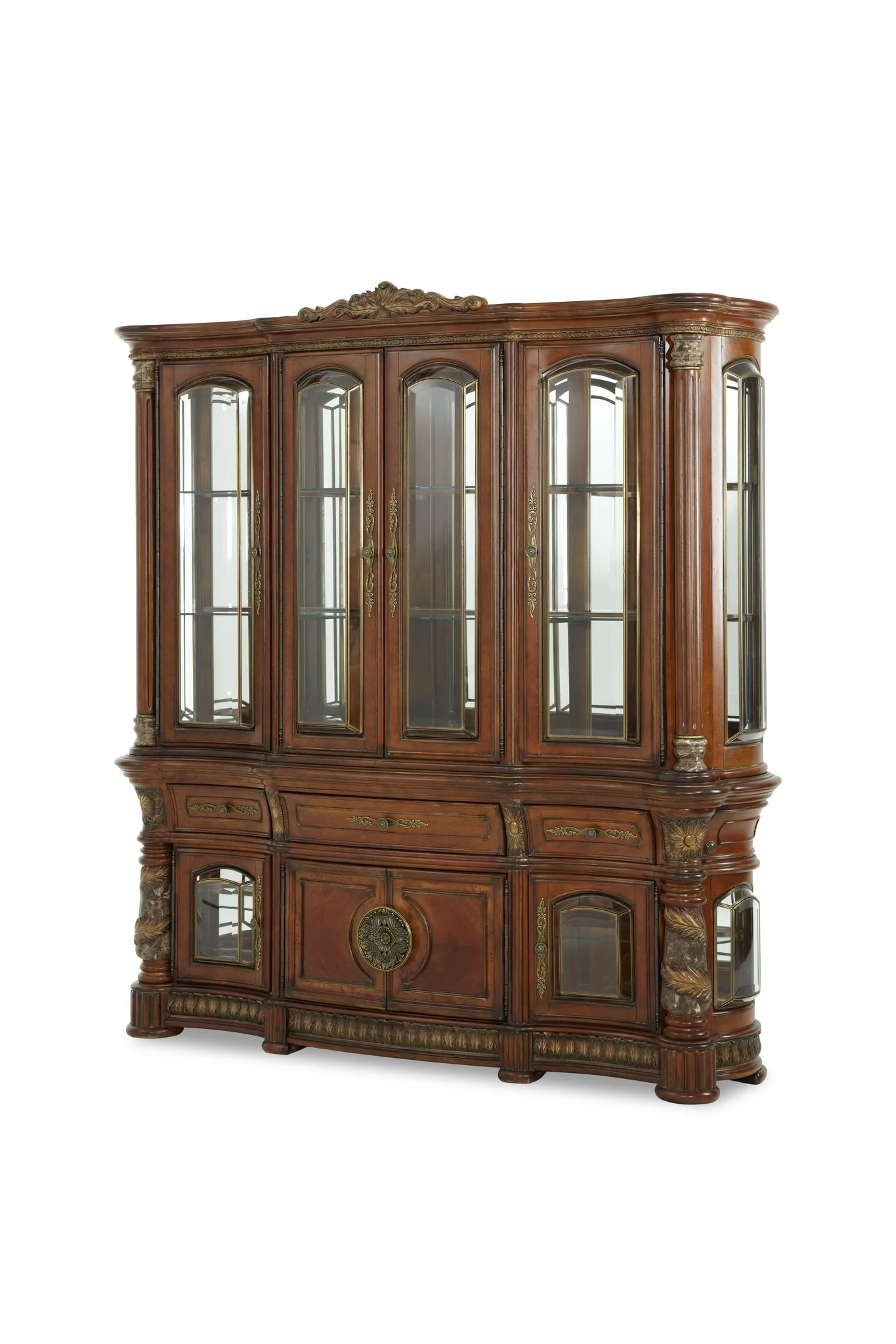 Villa Valencia China Cabinet - Classic Chestnut - Image 10