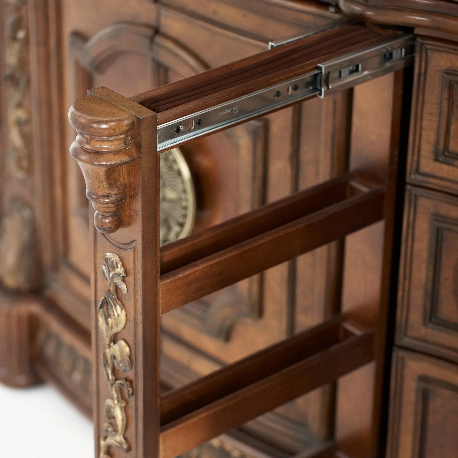 Villa Valencia Dresser with Mirror - Classic Chestnut - Image 5