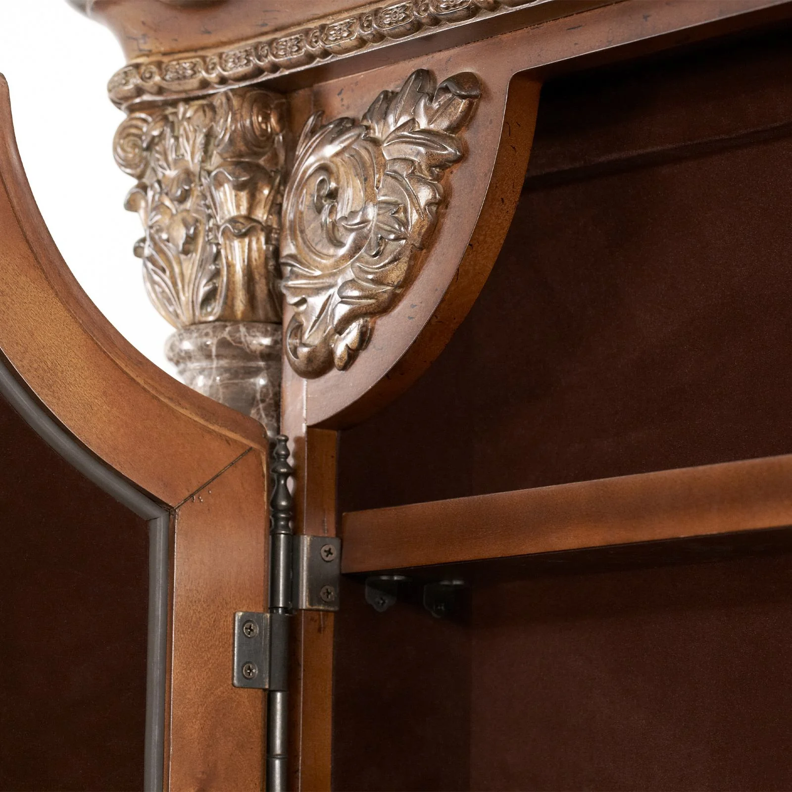 Villa Valencia Floor Accent Mirror - Classic Chestnut - Image 2