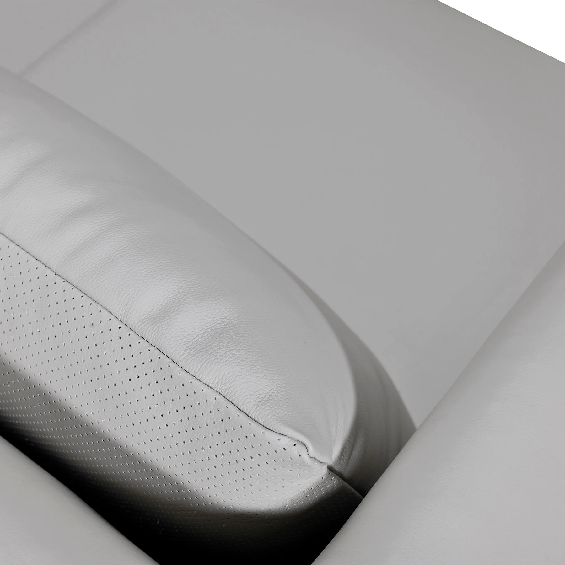 Vincenza 85" Dove Gray Leather Sofa - Image 6