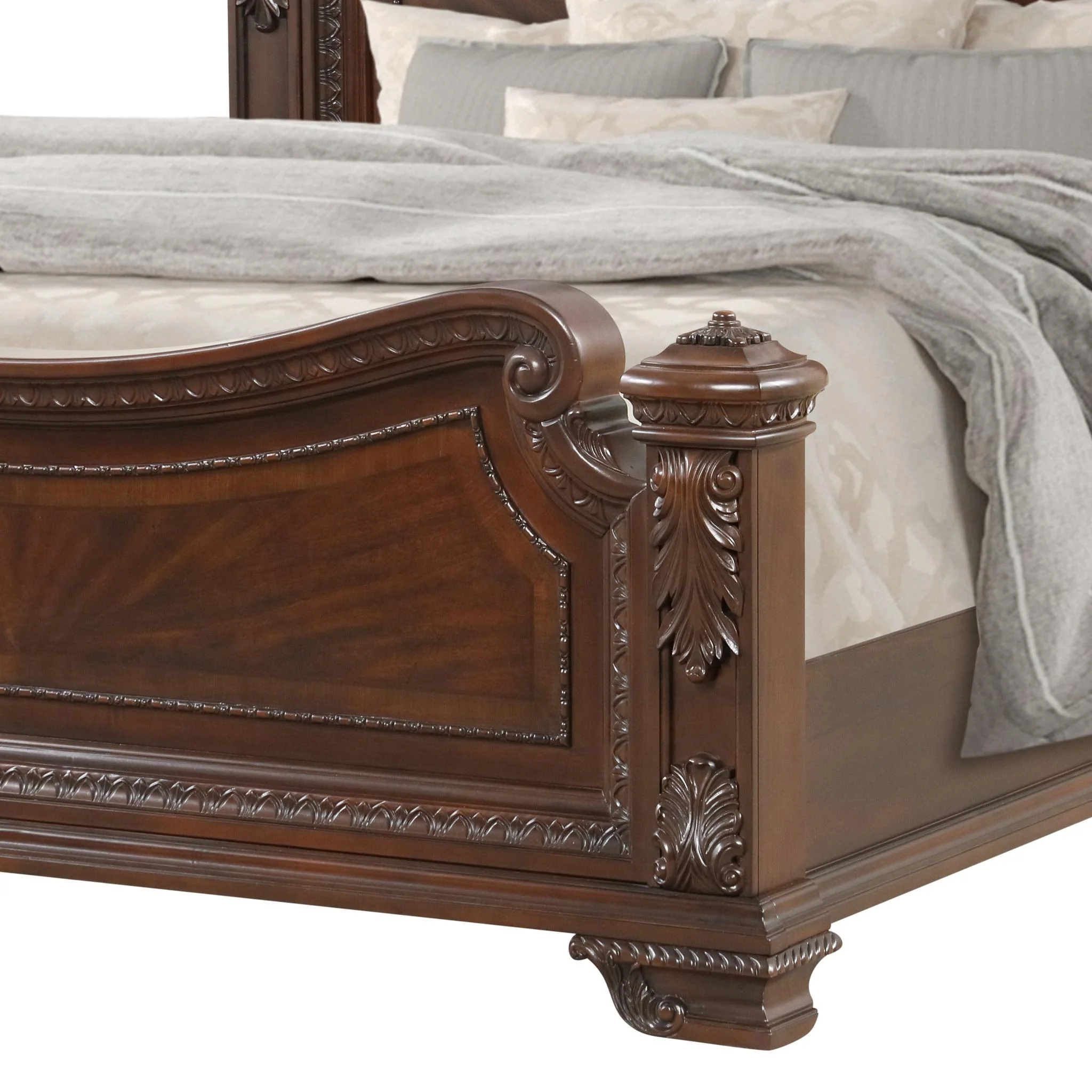 Vintage King 4 Pc Bedroom Set - Image 6