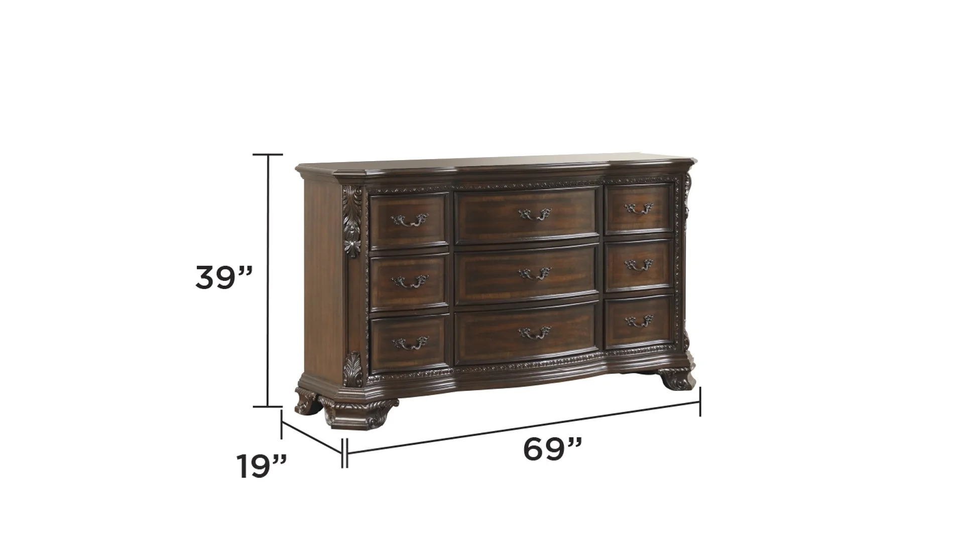 Vintage King 4 Pc Bedroom Set - Image 9