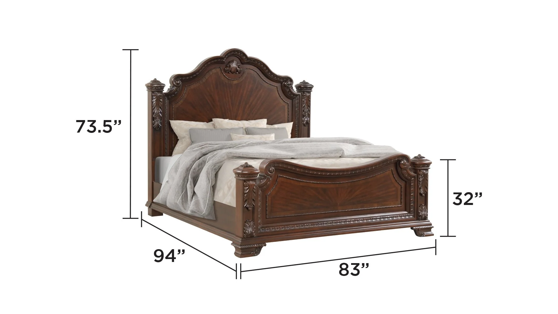 Vintage King Bed - Image 7