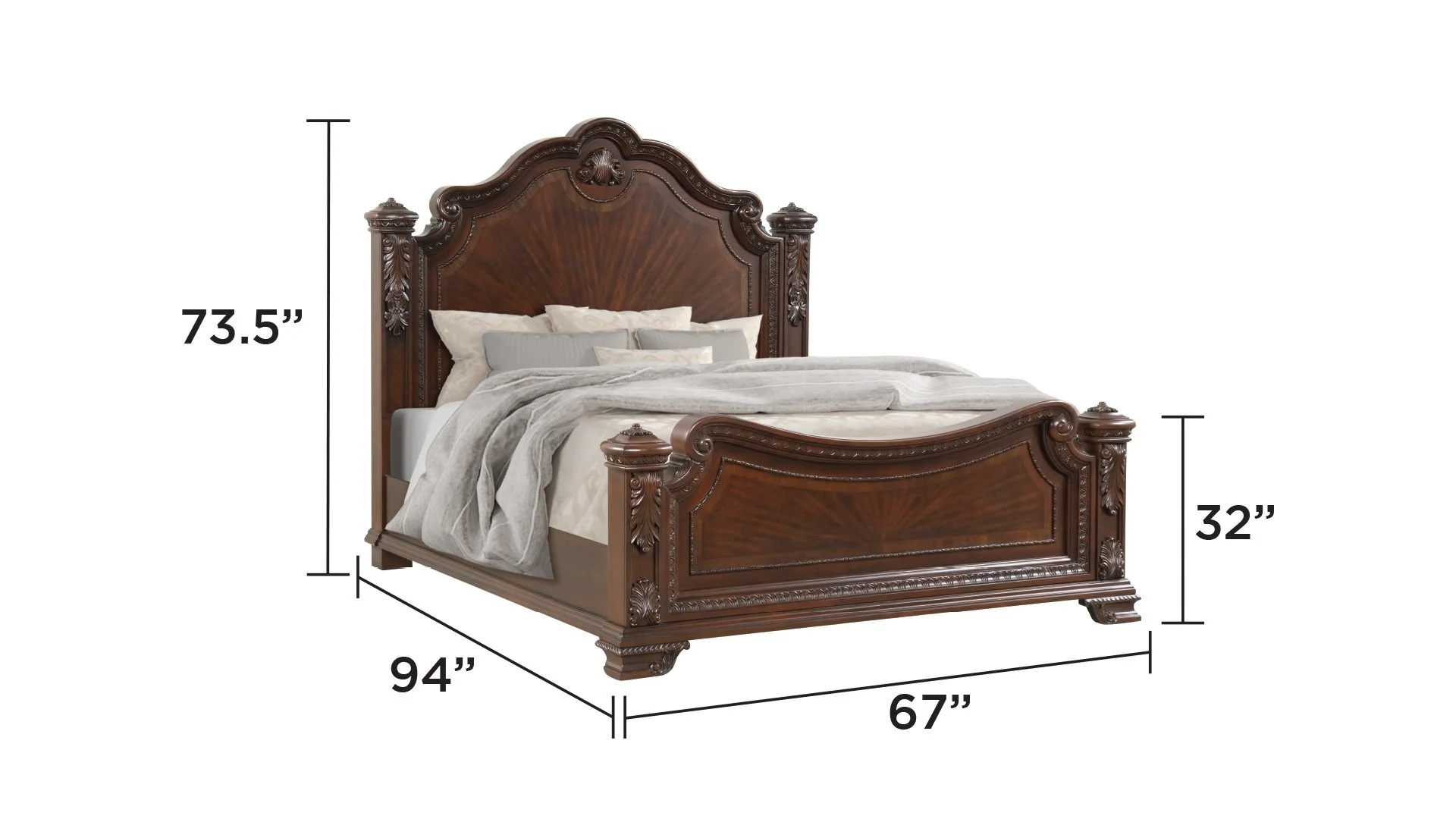Vintage Queen Bed - Image 7