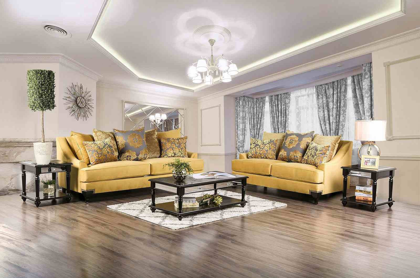 Viscontti Sofa, Gold - Image 3