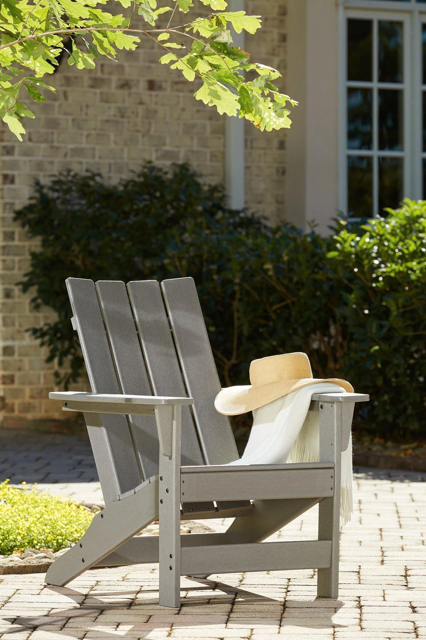 Visola Outdoor Adirondack Chair Set with End Table - Image 12