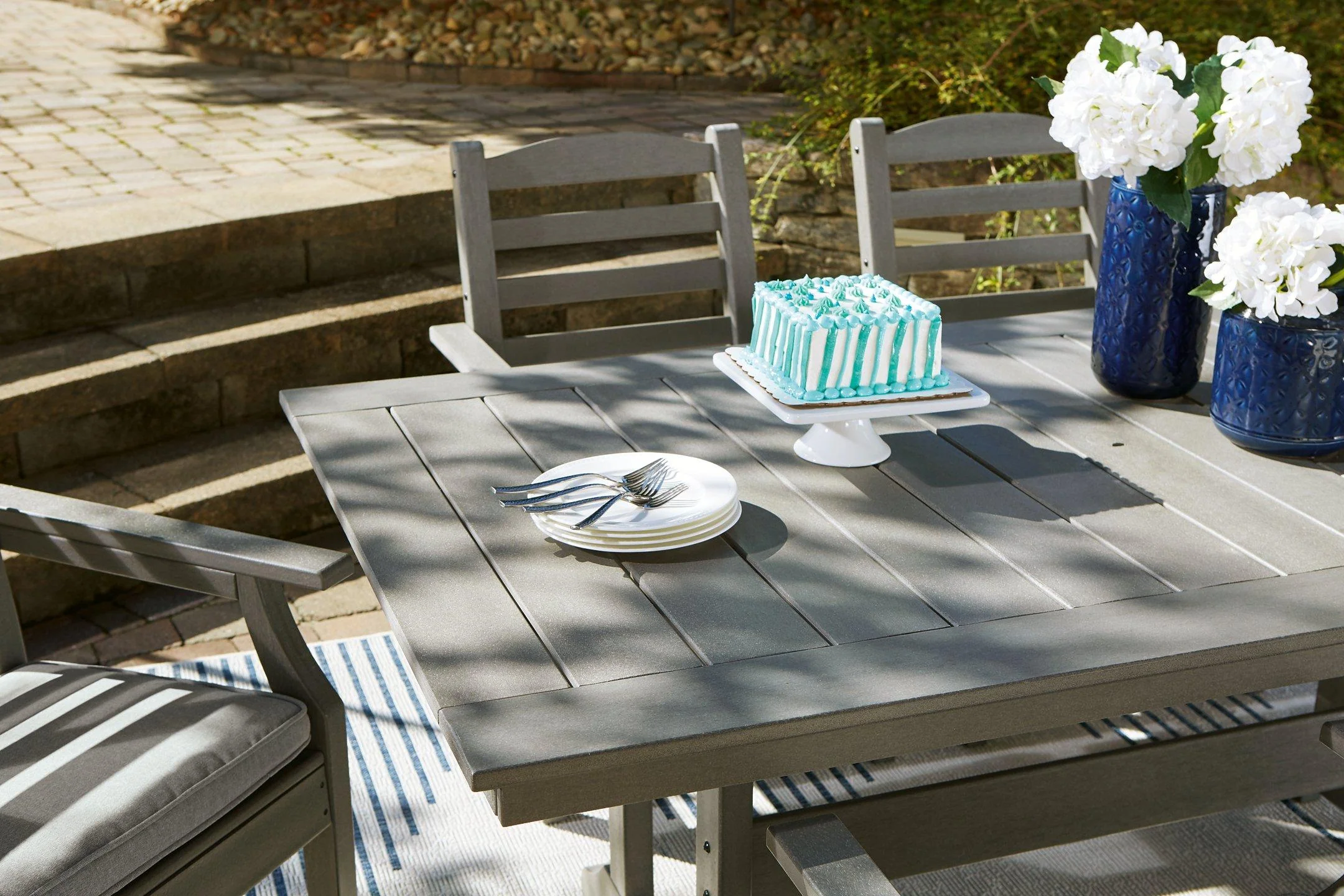 Visola Outdoor Dining Table with 4 Chairs - Image 10