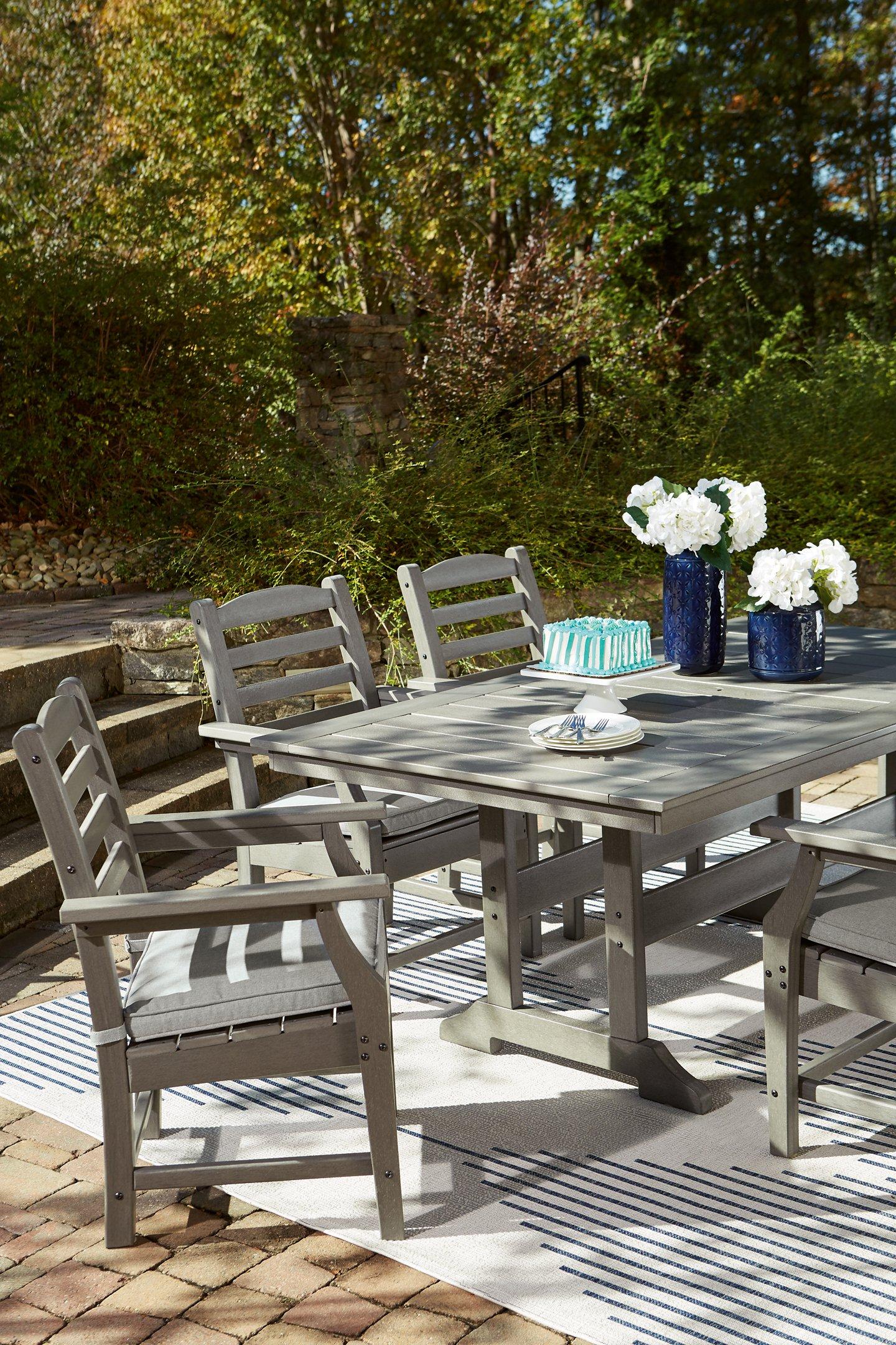 Visola Outdoor Dining Table with 6 Chairs - Image 15