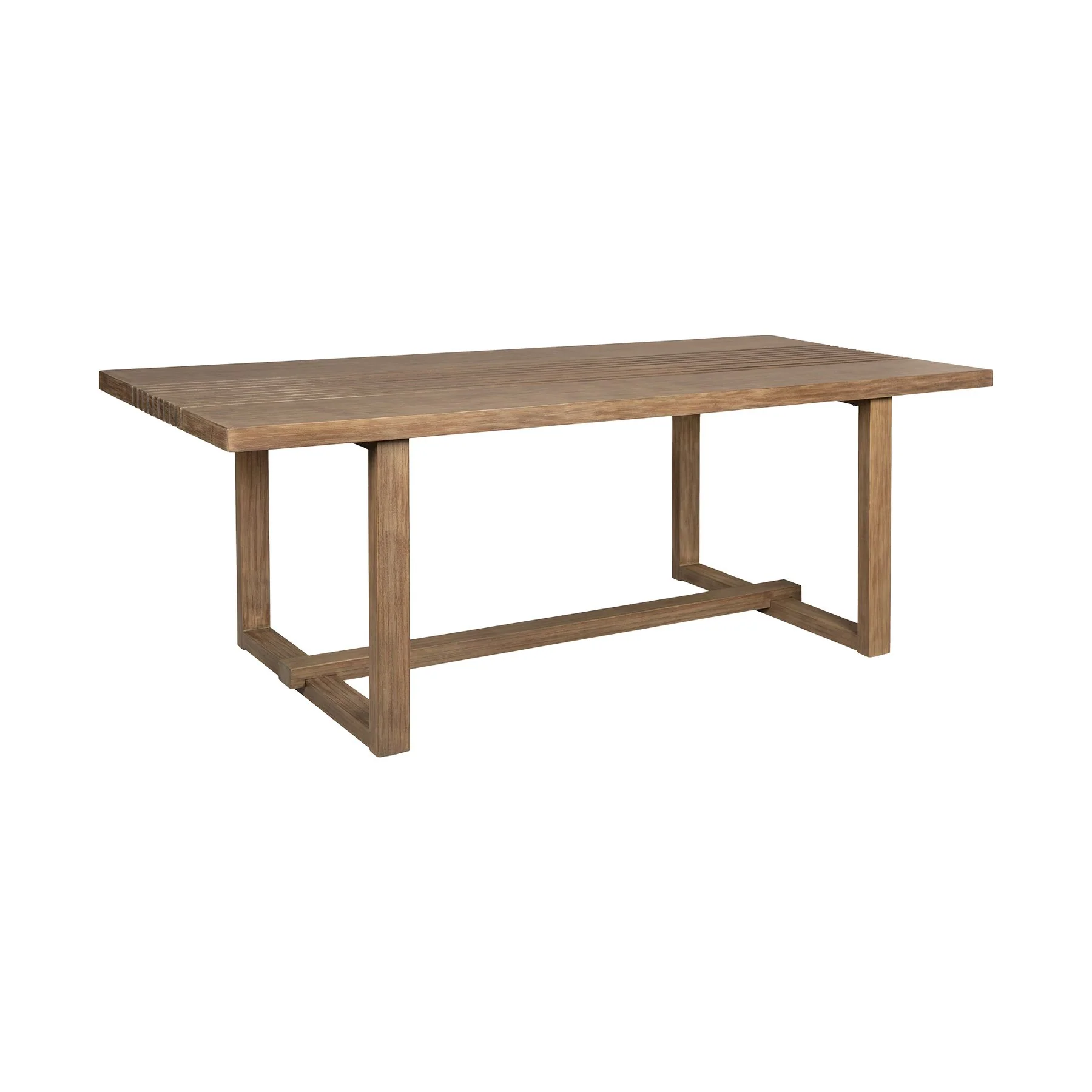 Vivid Outdoor Patio 5 Piece Dining Set in Light Eucalyptus Wood with Taupe Olefin Cushions - Image 5