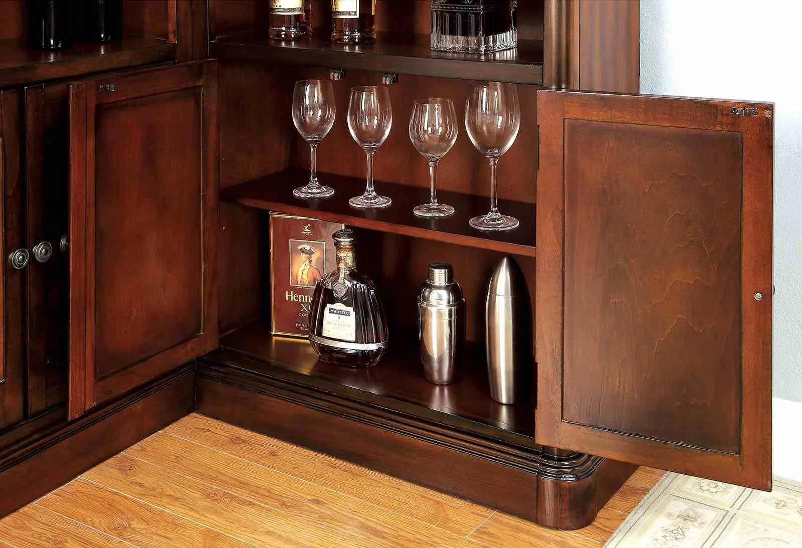 Voltaire Curio Cabinet, Dark Cherry - Image 2