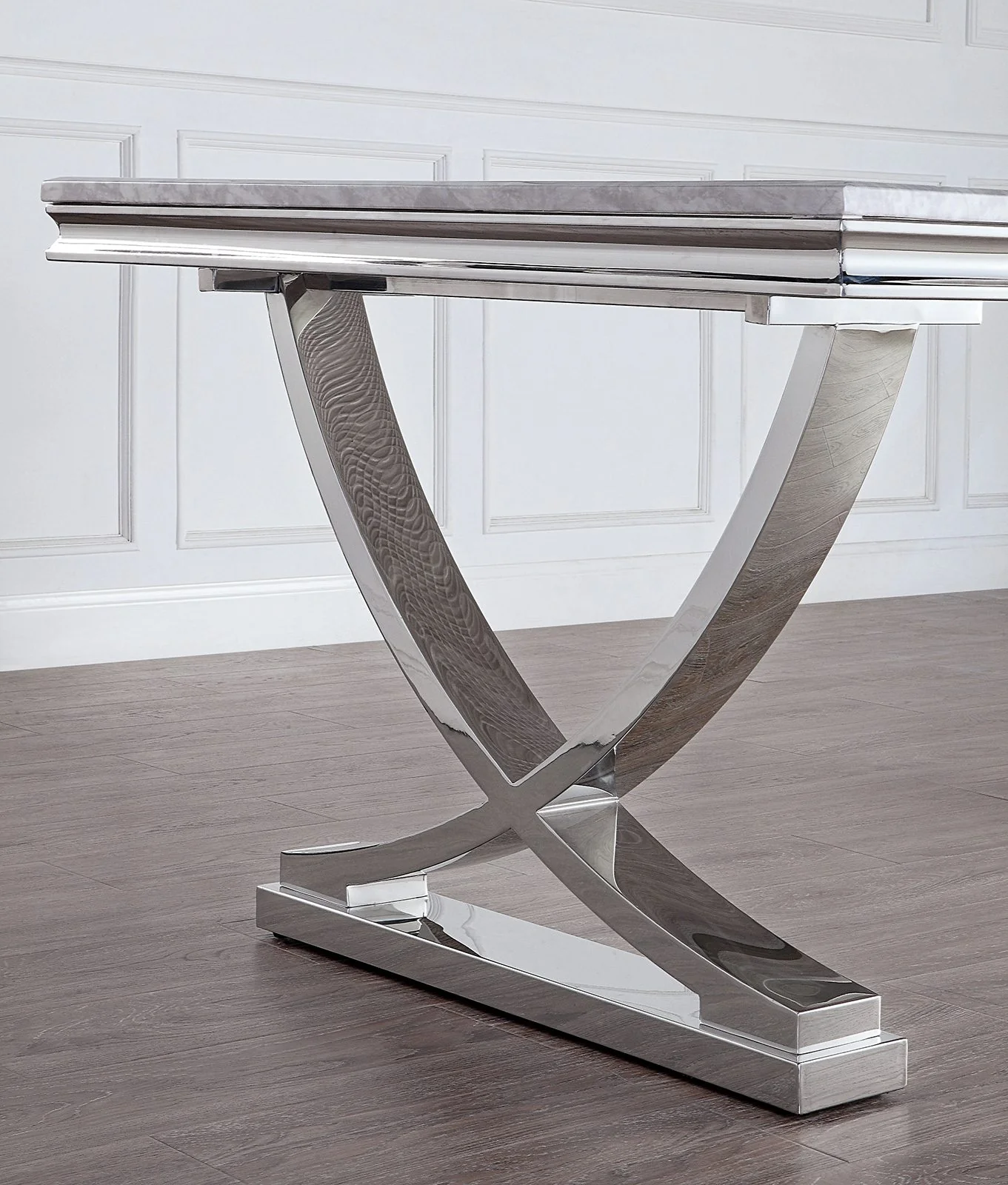 Wadenswil 7 Pc. Dining Table Set, Gray Chairs - Image 4