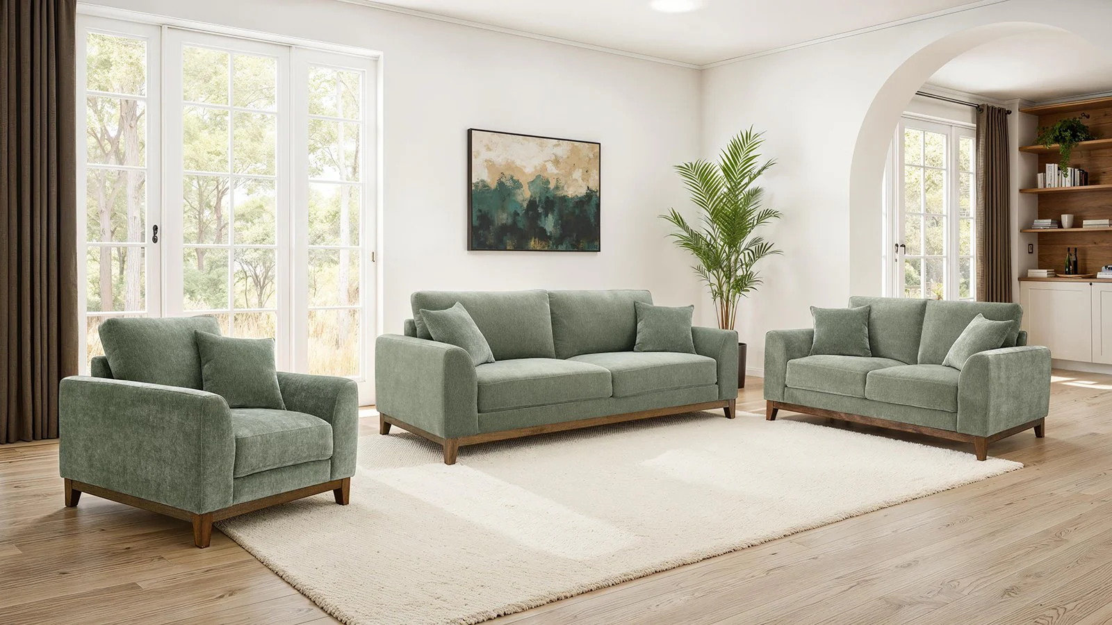 Watton Chair, Olive Green - Image 2