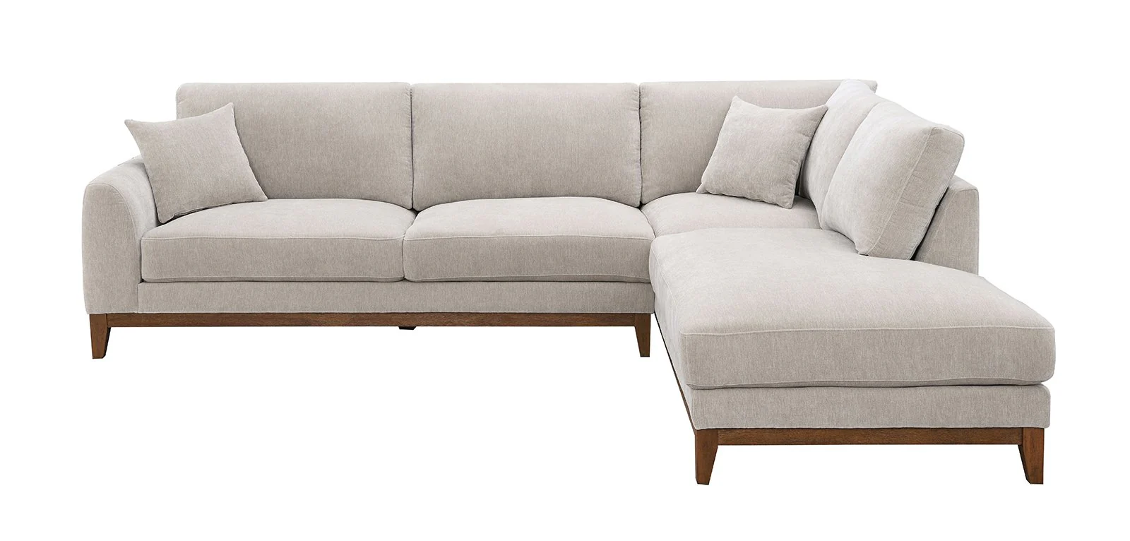 Watton Sectional, Right Chaise, Light Gray - Image 5