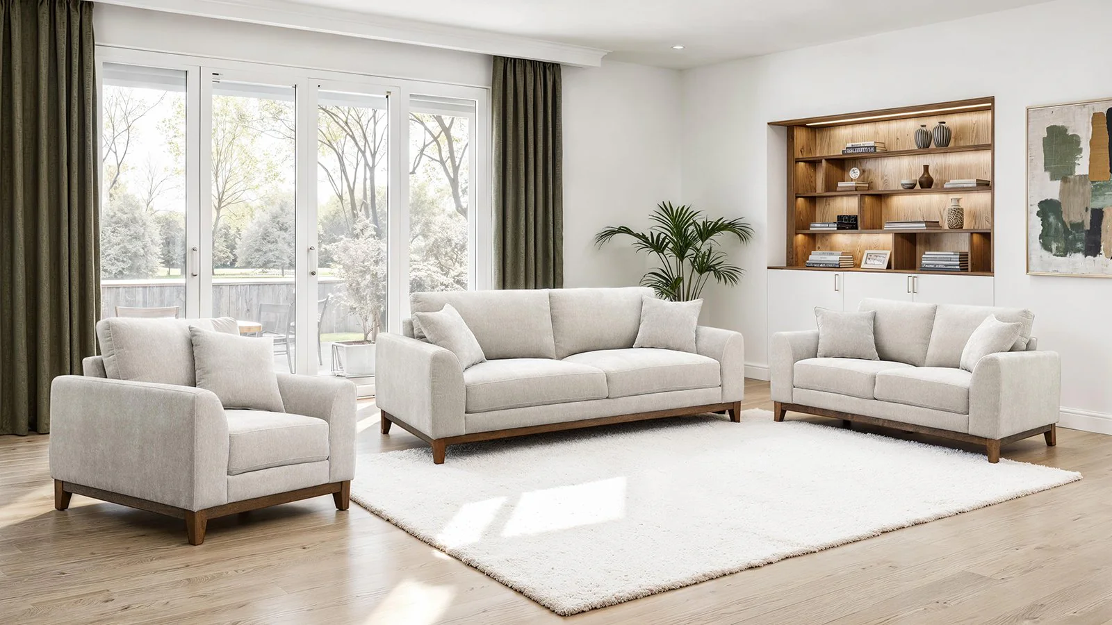 Watton Sofa, Light Gray - Image 2