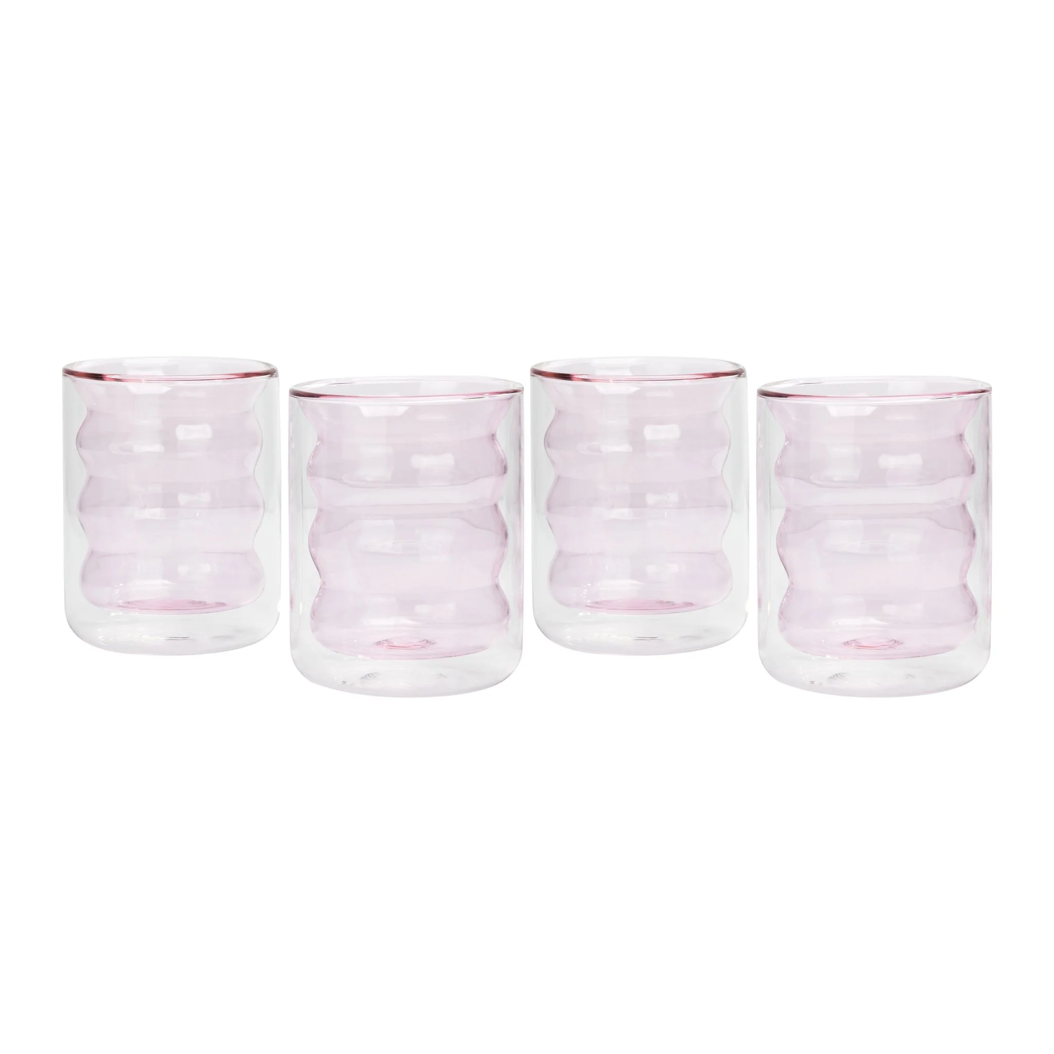 Waves Blush Water Glass - Set of 4 - Image 4