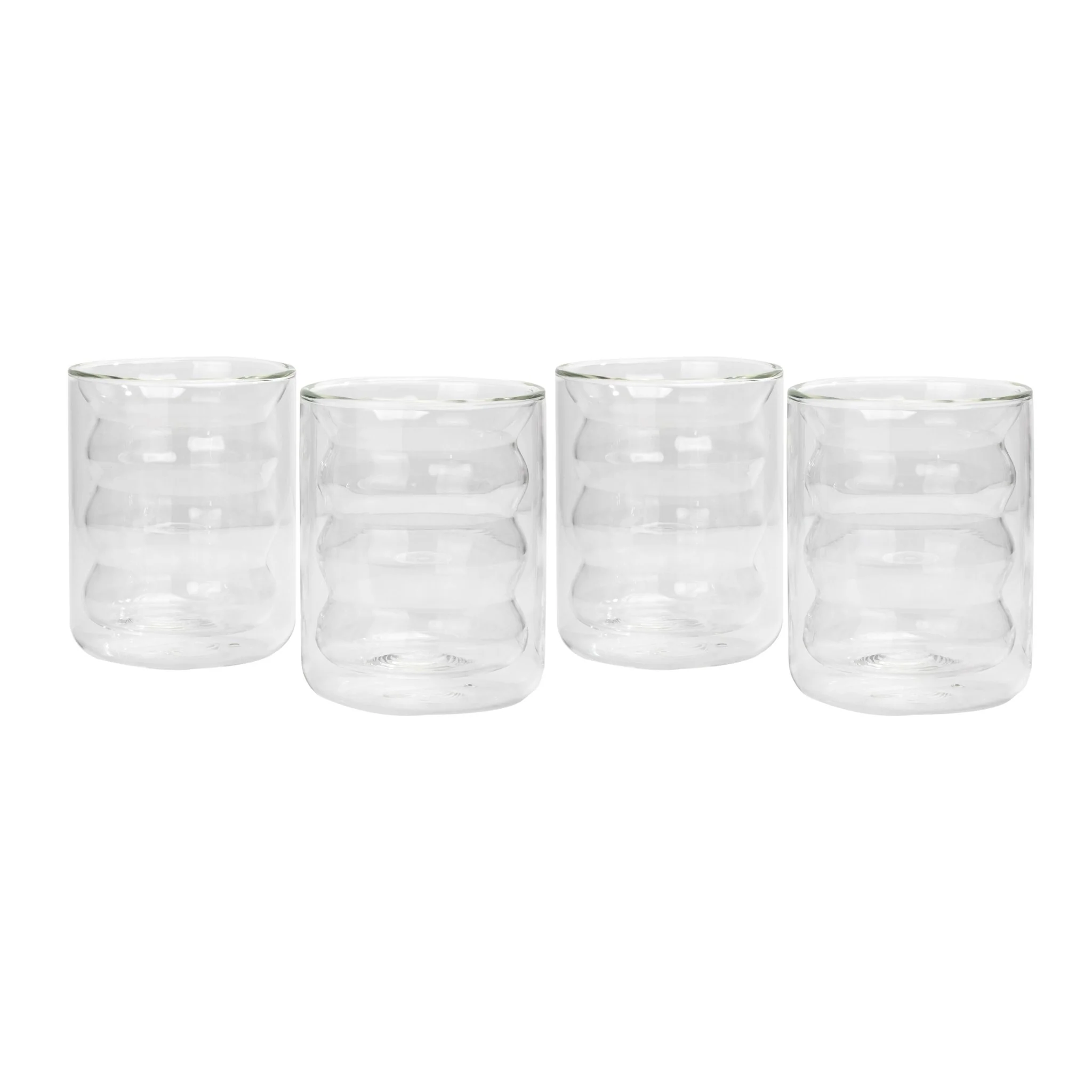 Waves Clear Water Glass - Set of 4 - Image 4