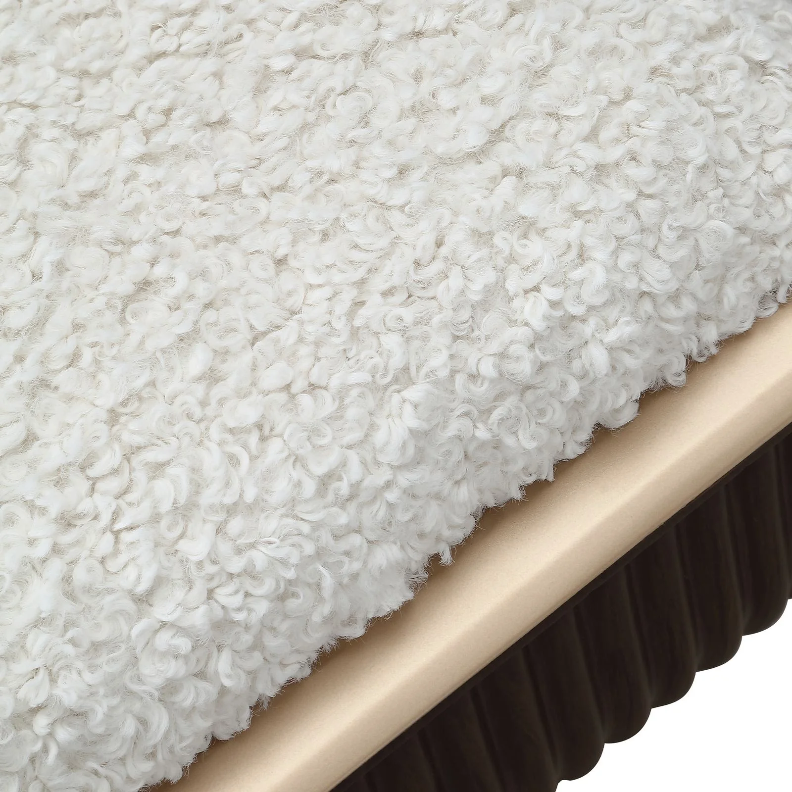 West Kensington Accent Bench - Cream Puff/Medium Espresso - Image 7