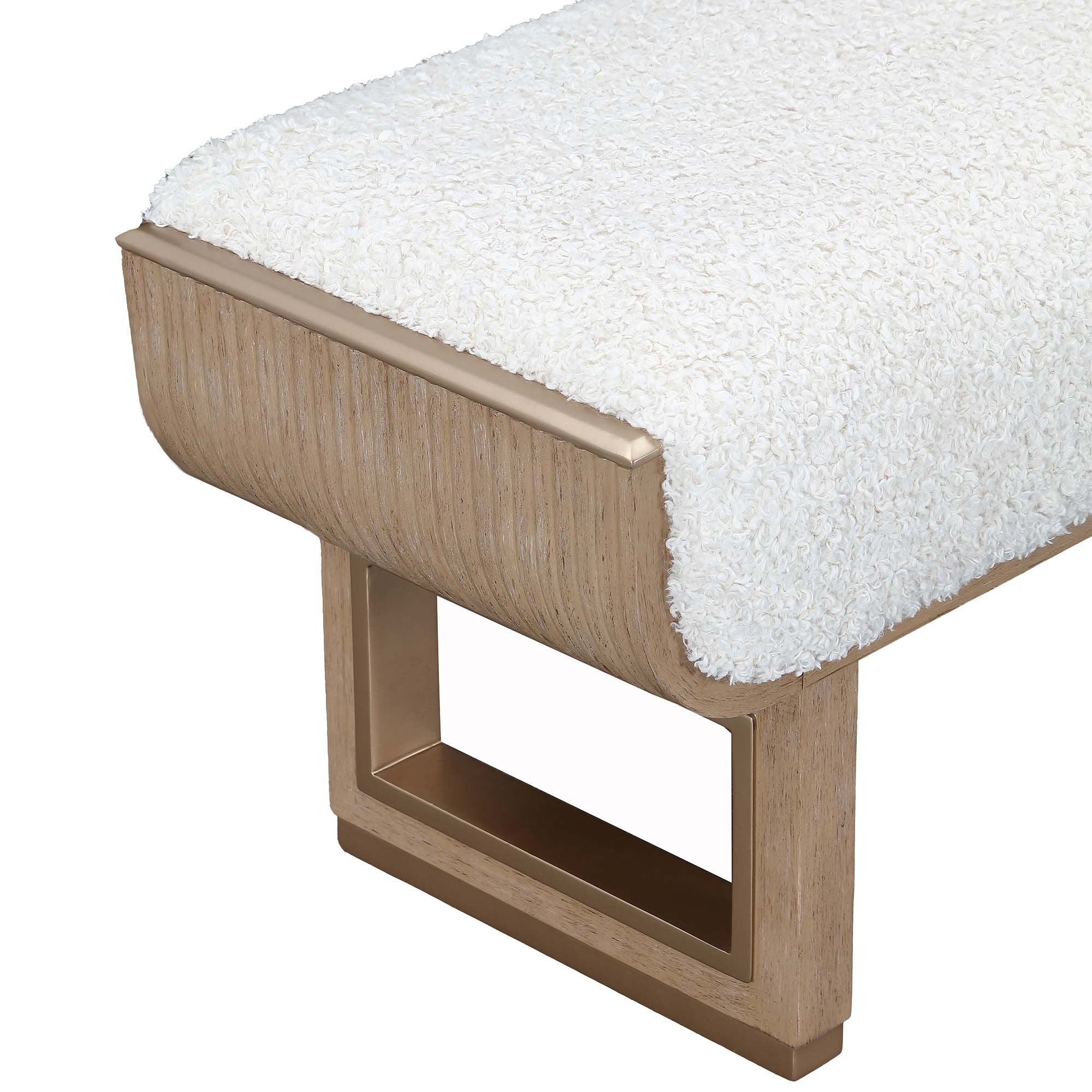 West Kensington Accent Bench - Sea Salt Caramel - Image 6