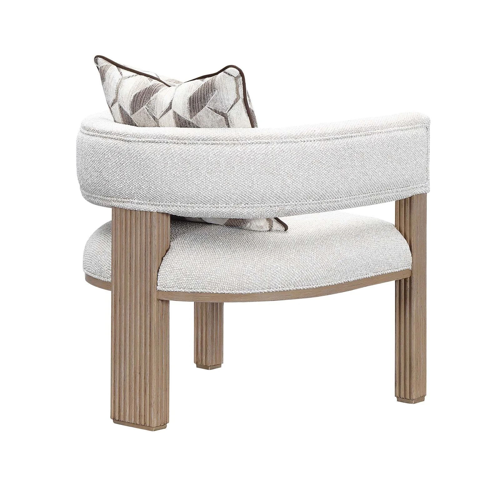 West Kensington Accent Chair - Buff/Seal Salt Caramel - Image 4