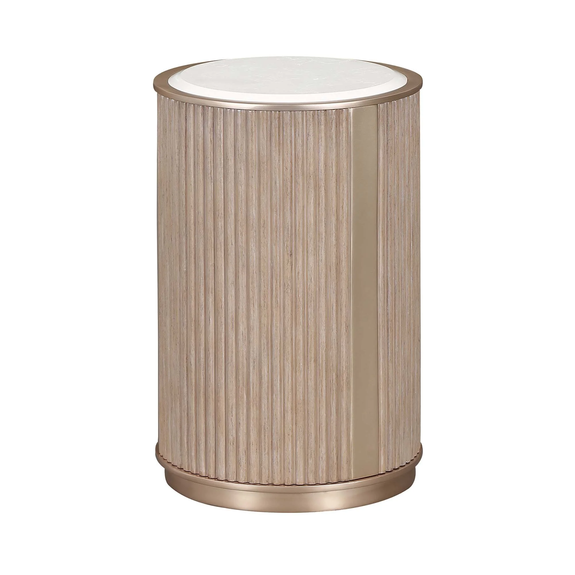 West Kensington Chairside Table - Sea Salt Caramel - Image 2