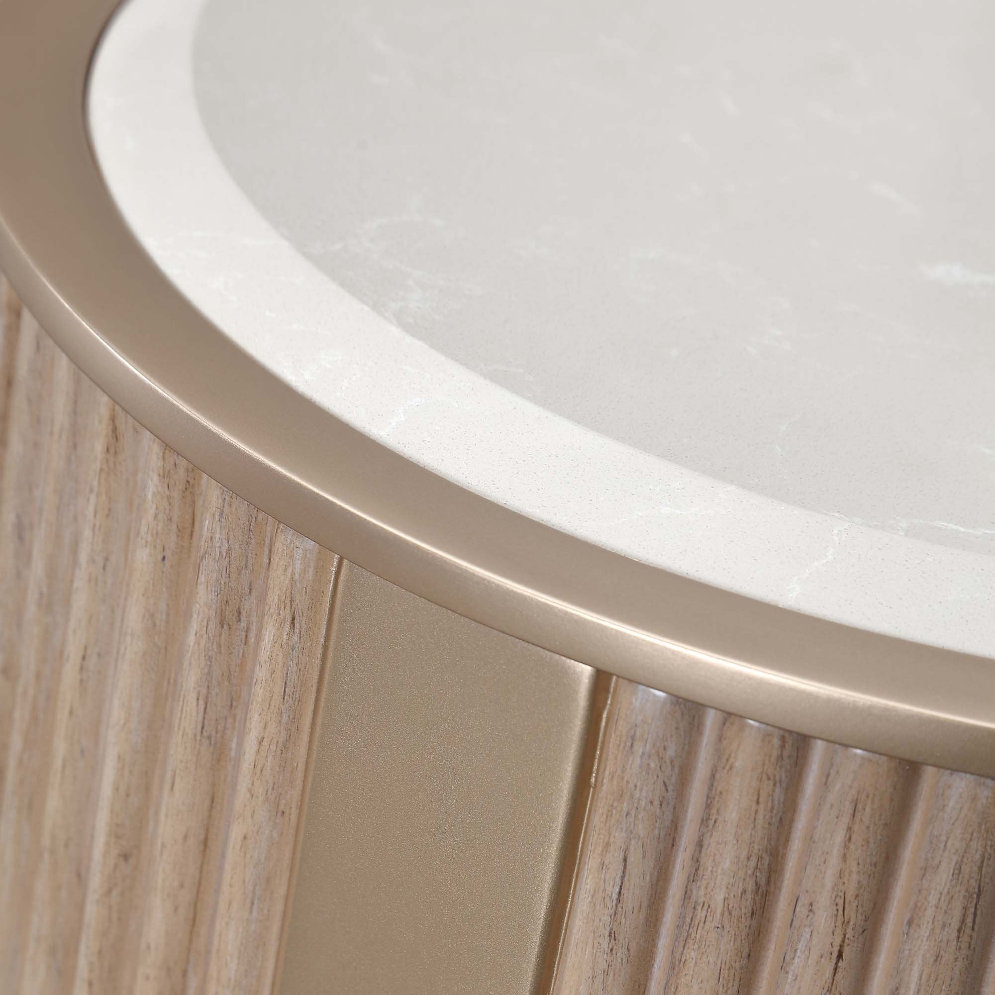 West Kensington Chairside Table - Sea Salt Caramel - Image 4