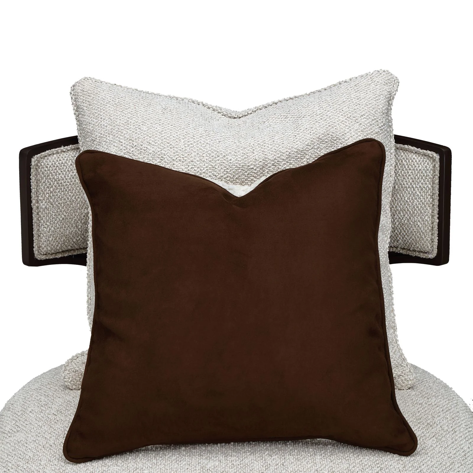 West Kensington Chaise - Buff/Medium Espresso - Image 13