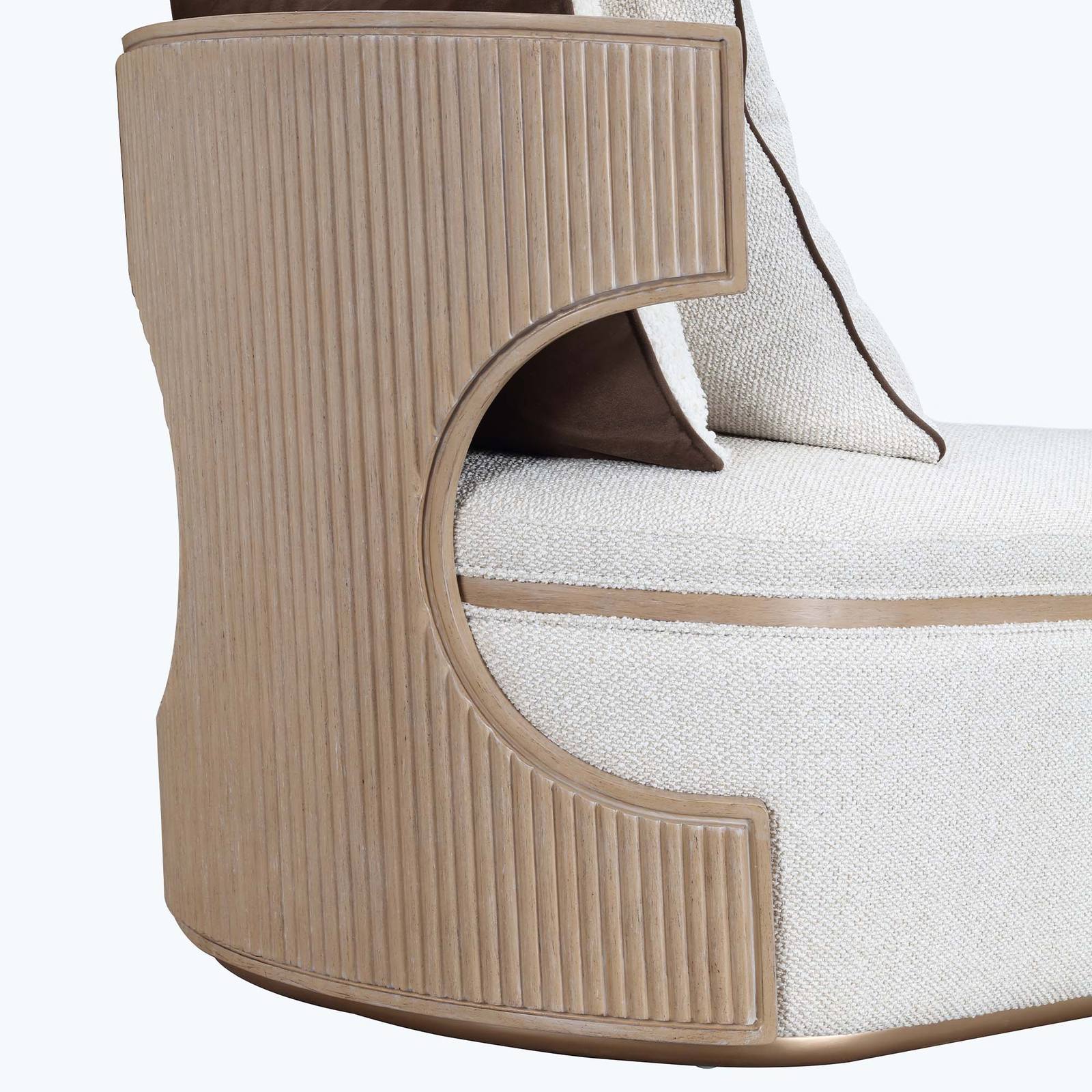 West Kensington Chaise - Buff/Seal Salt Caramel - Image 10