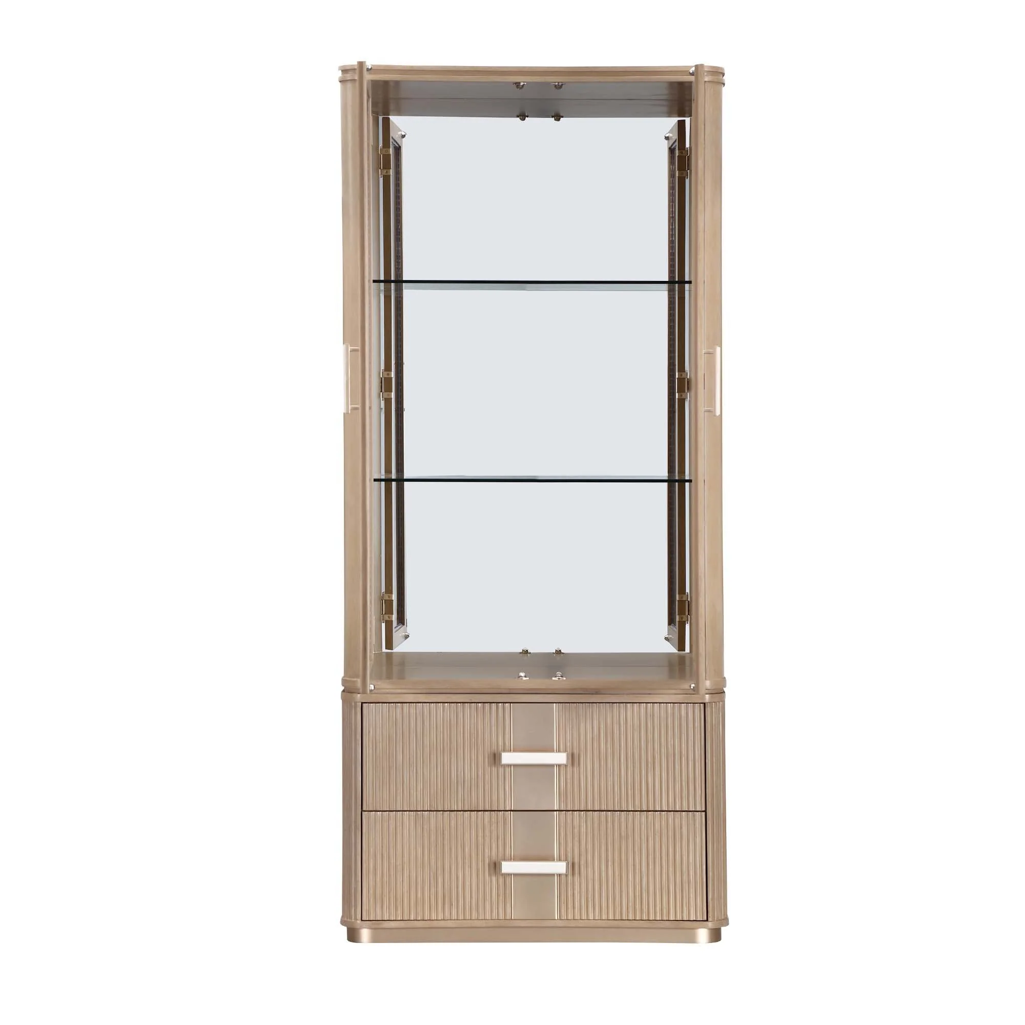 West Kensington Display Cabinet - Sea Salt Caramel - Image 3