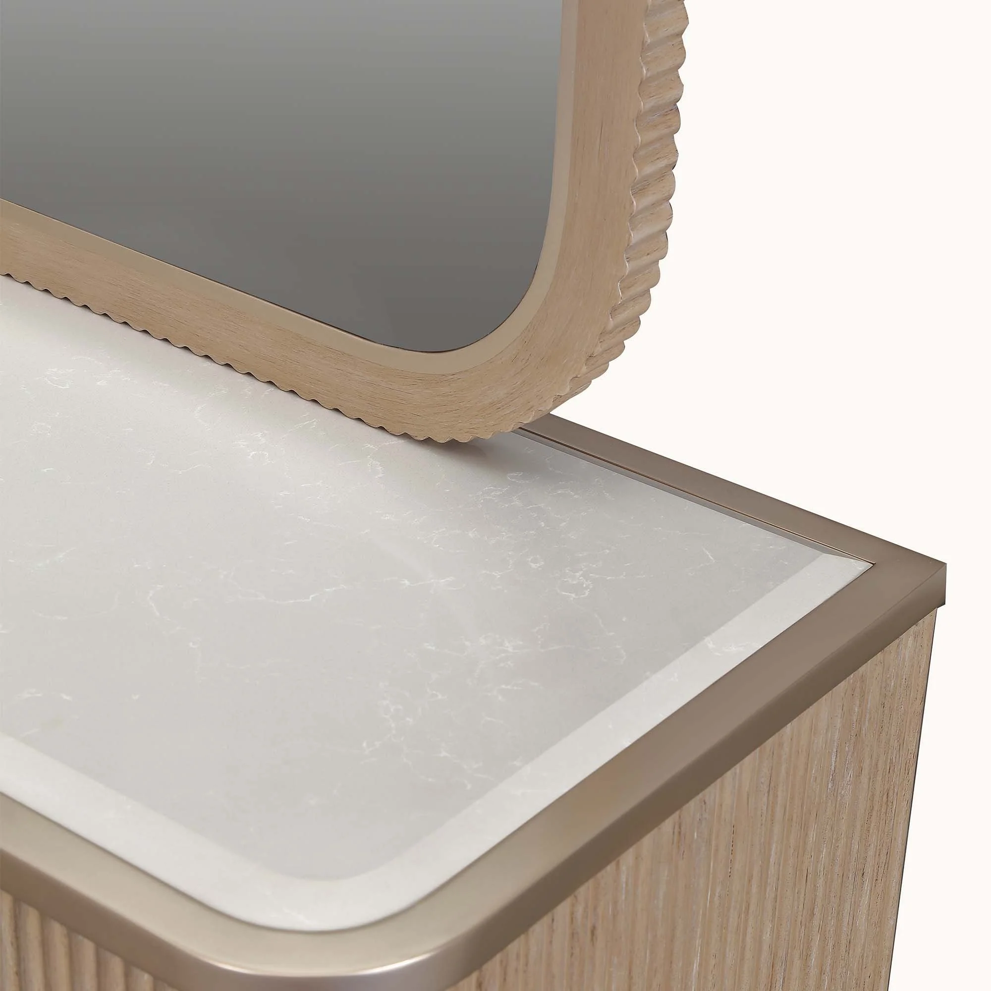 West Kensington Dresser & Wall Mirror - Sea Salt Caramel - Image 2